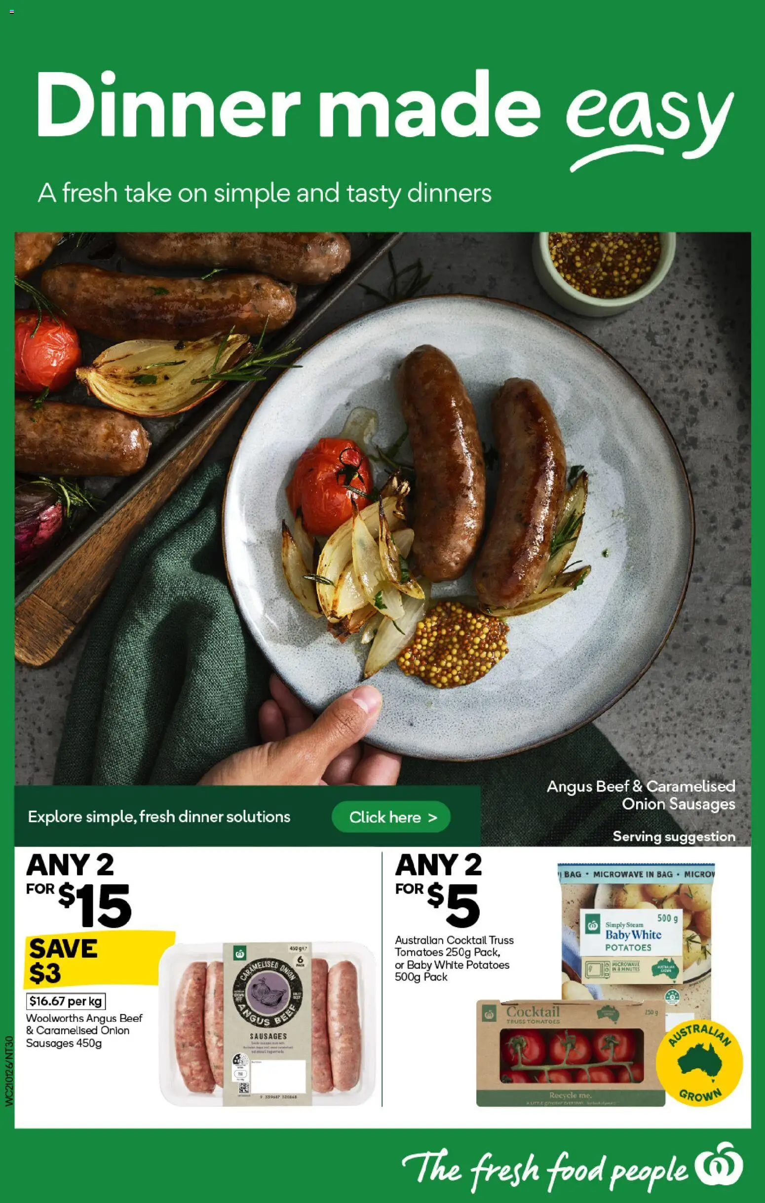 Woolworths catalogue - valid from 21.01.2026 | Page: 30 | Products: Tomatoes, Beef, Potatoes, Microwave