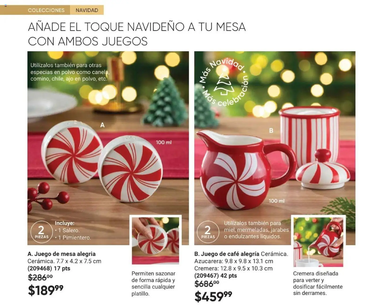 Nuevas ofertas de AVON válidas en toda la República Mexicana desde el 28.11.2025. ¡Encuentra las mejores ofertas en AVON Casa & Estilo 18 2025! | Página: 24 | Productos: Café, Juego, Mesa, Azucarera