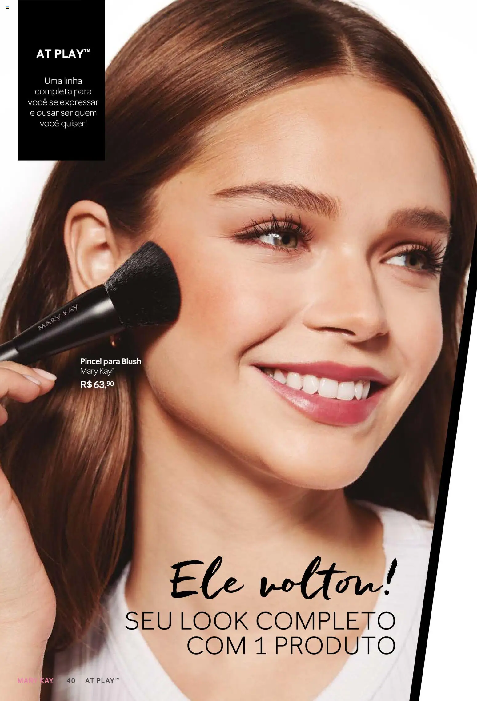 Mary Kay Folheto - válido de 01.03.2026 | Página: 40 | Produtos: Blush, Pincel