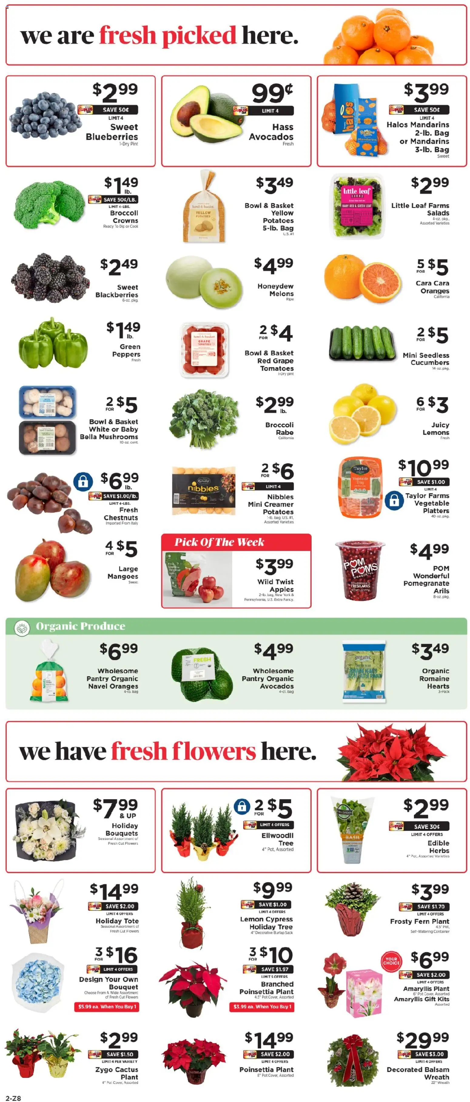 ShopRite Weekly Ad - valid from 12.12.2025 | Page: 2 | Products: Mandarins, Tomatoes, Cucumbers, Blueberries