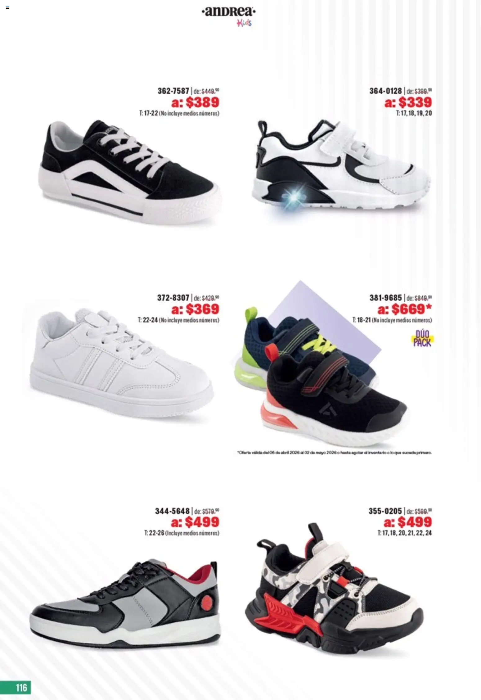 Nuevas ofertas de Andrea válidas en toda la República Mexicana desde el 05.04.2026. ¡Encuentra las mejores ofertas en Andrea catálogo Outlet! | Página: 116