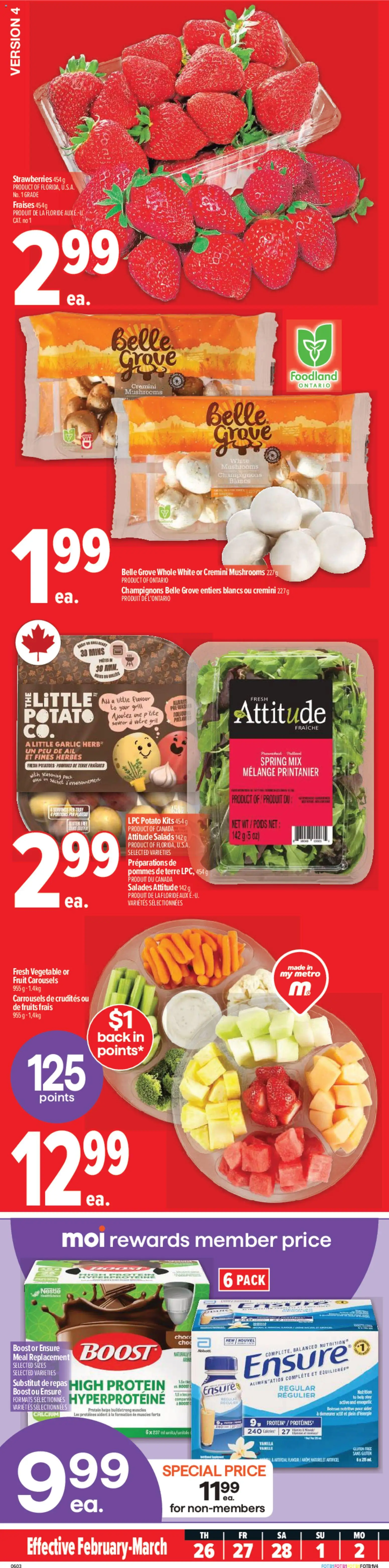 Metro flyer valid from 26.02.2026 | Page: 1 | Products: Strawberries, Grill