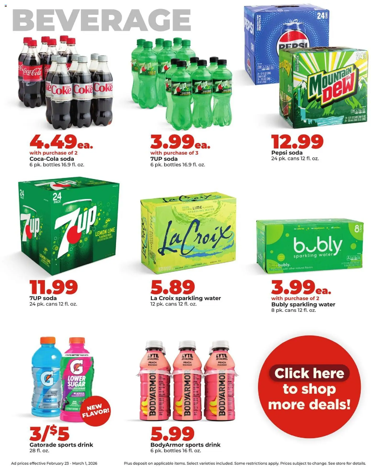 HyVee Weekly Ad - valid from 23.02.2026 | Page: 28 | Products: Sugar, Lemon, Mango, Peach