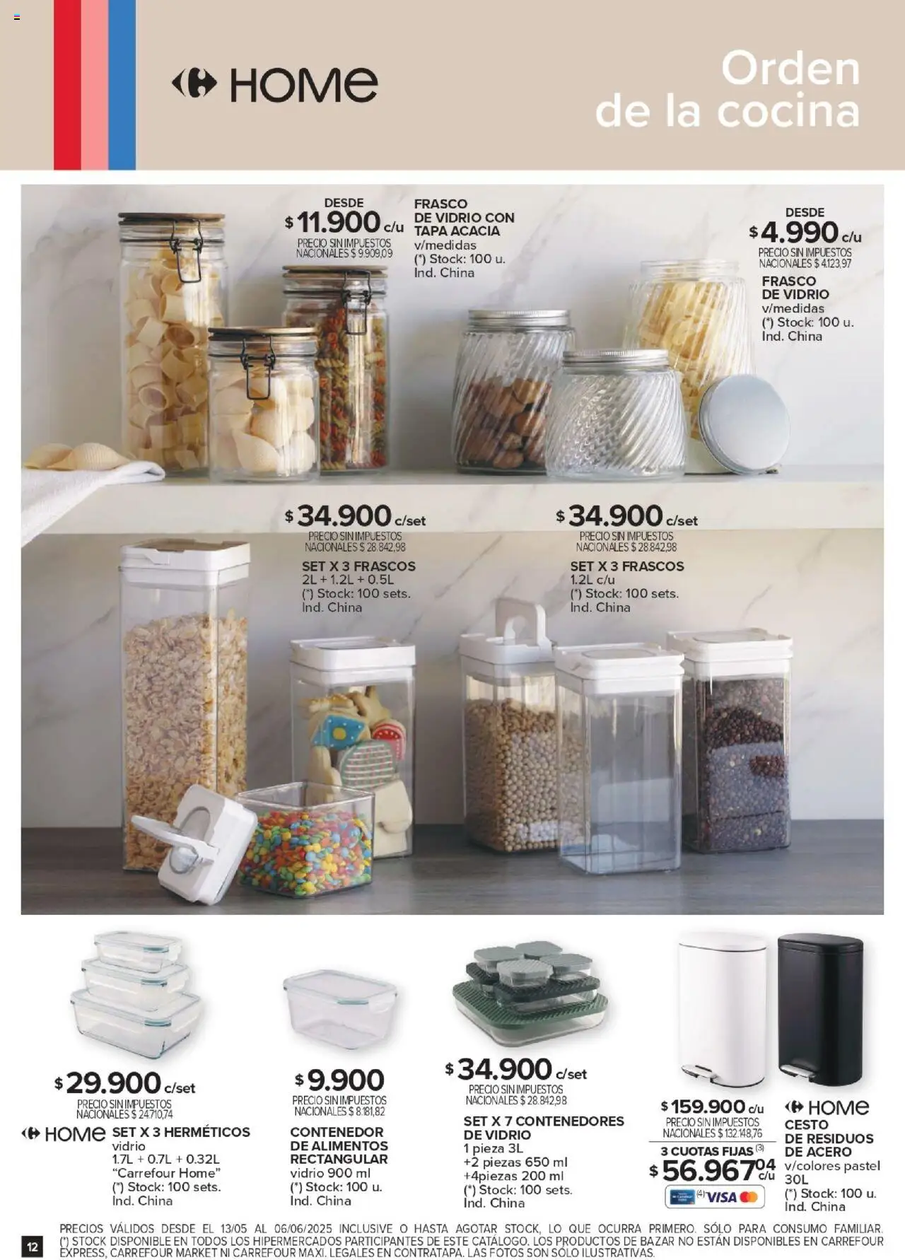 Carrefour Deco Hogar │ válido desde el 13.05.2025 | Página: 12 | Productos: Cocina, Frasco