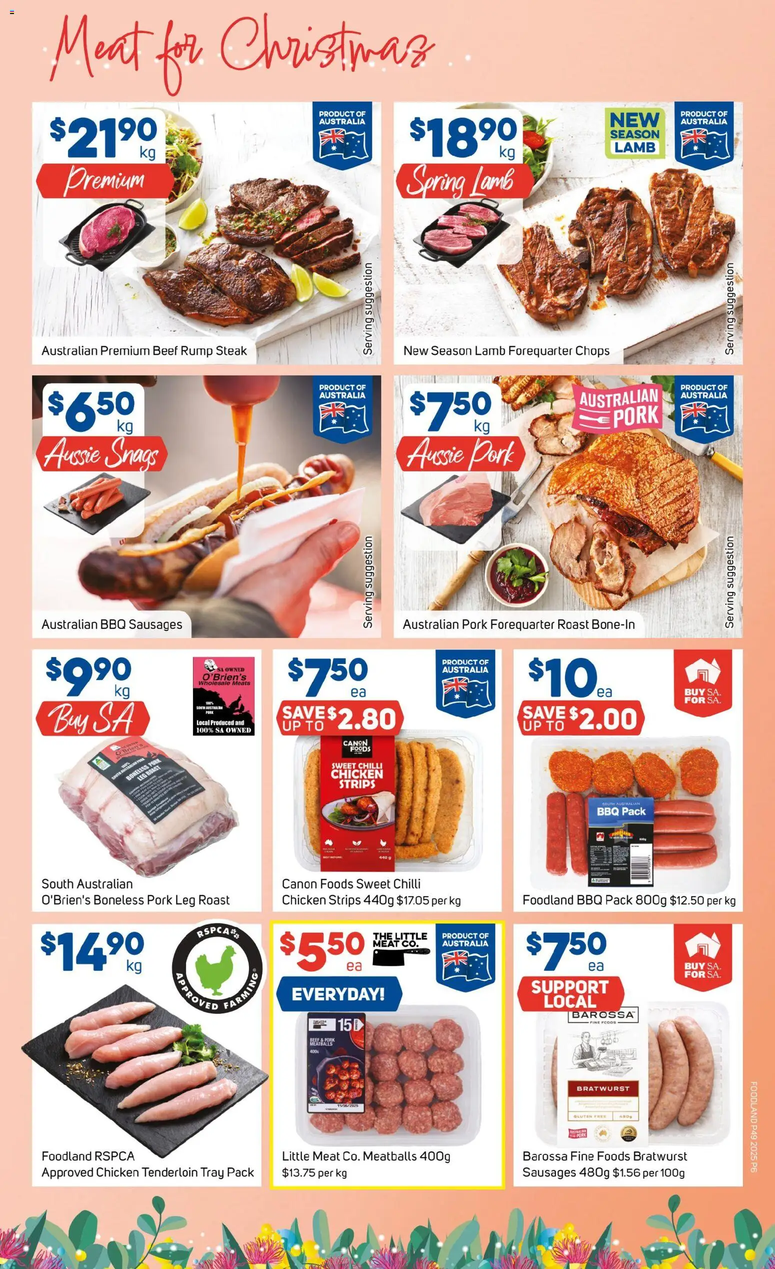 Foodland catalogue - valid from 03.12.2025 | Page: 6 | Products: Chicken, Pork, Lamb, Beef