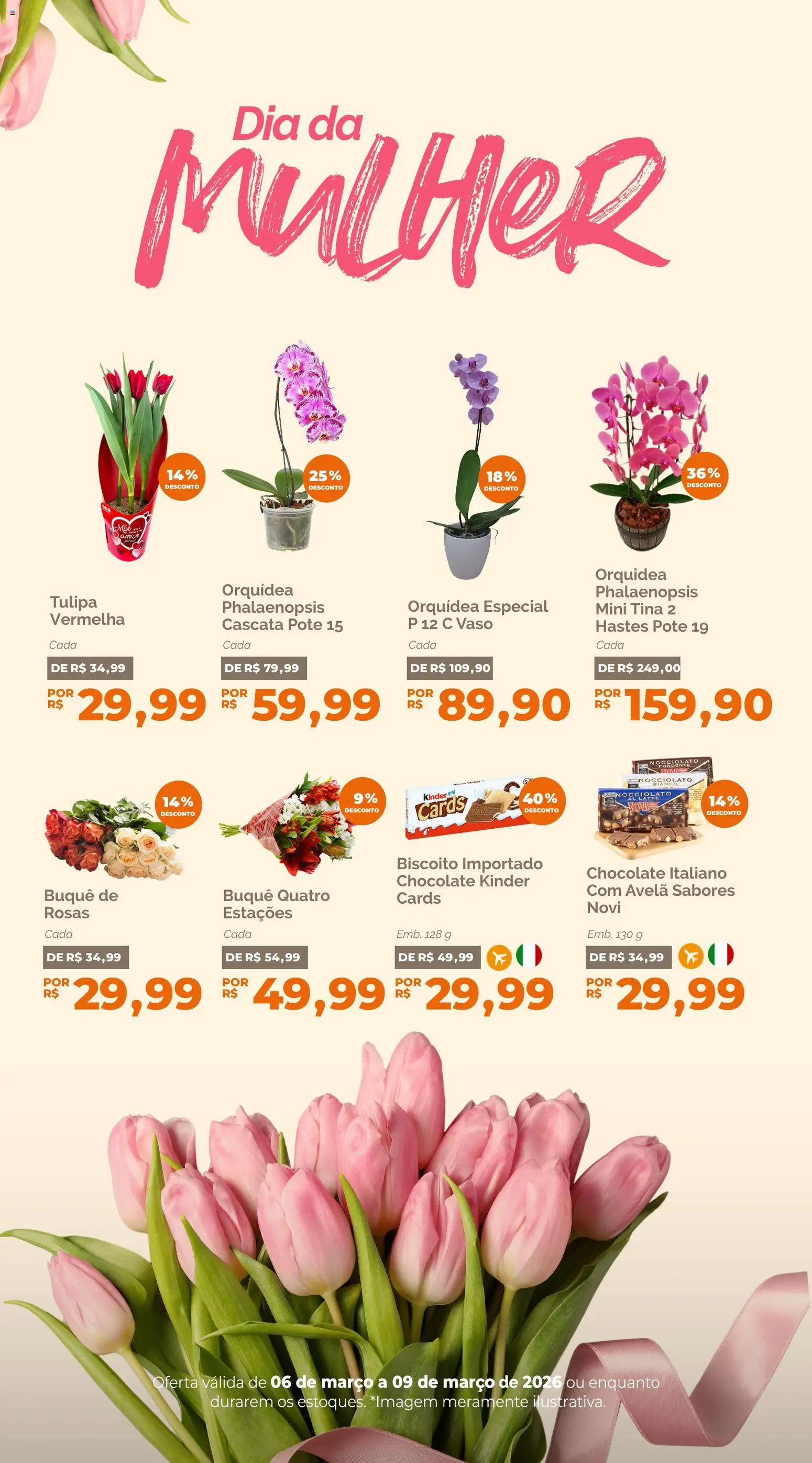 Oba Hortifruti Folheto - válido de 06.03.2026 | Página: 4 | Produtos: Biscoito, Chocolate, Vaso, Avelã