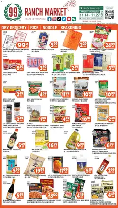 Preview of 99 Ranch Market weekly ads valid from 14.11.2025