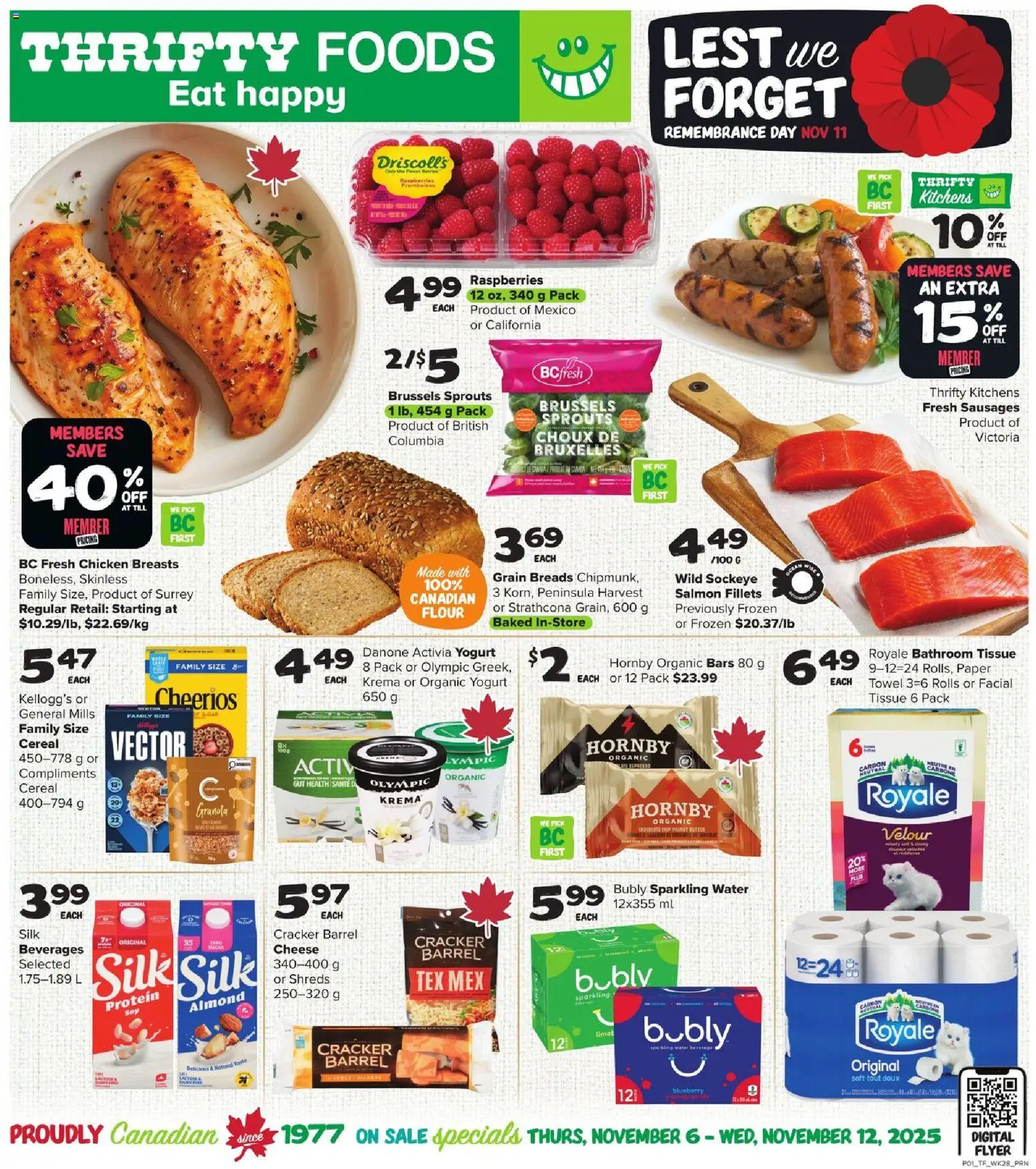 Thrifty Foods flyer valid from 06.11.2025 | Page: 1