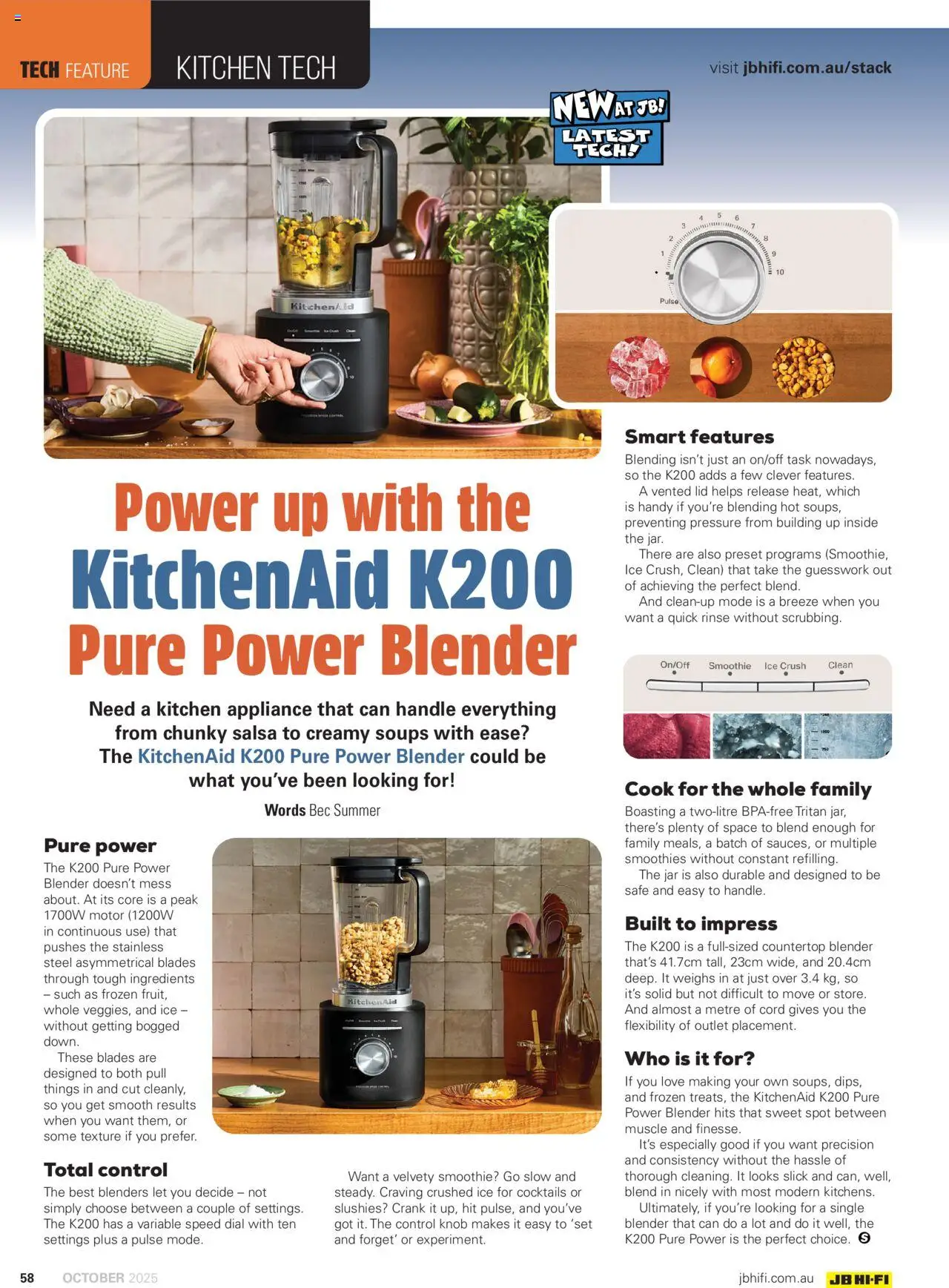 JB Hi-Fi catalogue - valid from 01.10.2025 | Page: 58 | Products: Salsa, Blender, Appliance, Safe