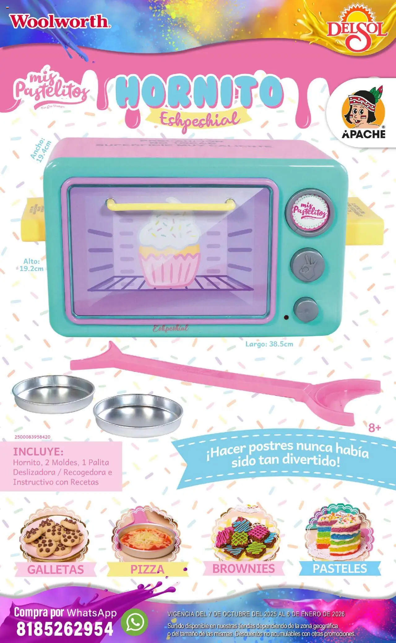 Nuevas ofertas de Del Sol y Woolworth válidas en toda la República Mexicana desde el 07.10.2025. ¡Encuentra las mejores ofertas en Del Sol y Woolworth - Catálogo Castillo Del Juguete! | Página: 98 | Productos: Pizza, Galletas