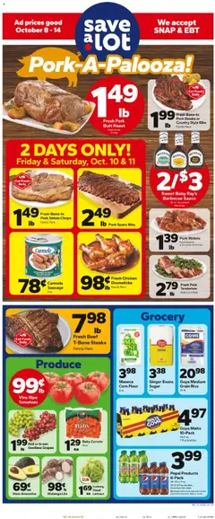 Preview of Save a Lot weekly ads valid from 08.10.2025