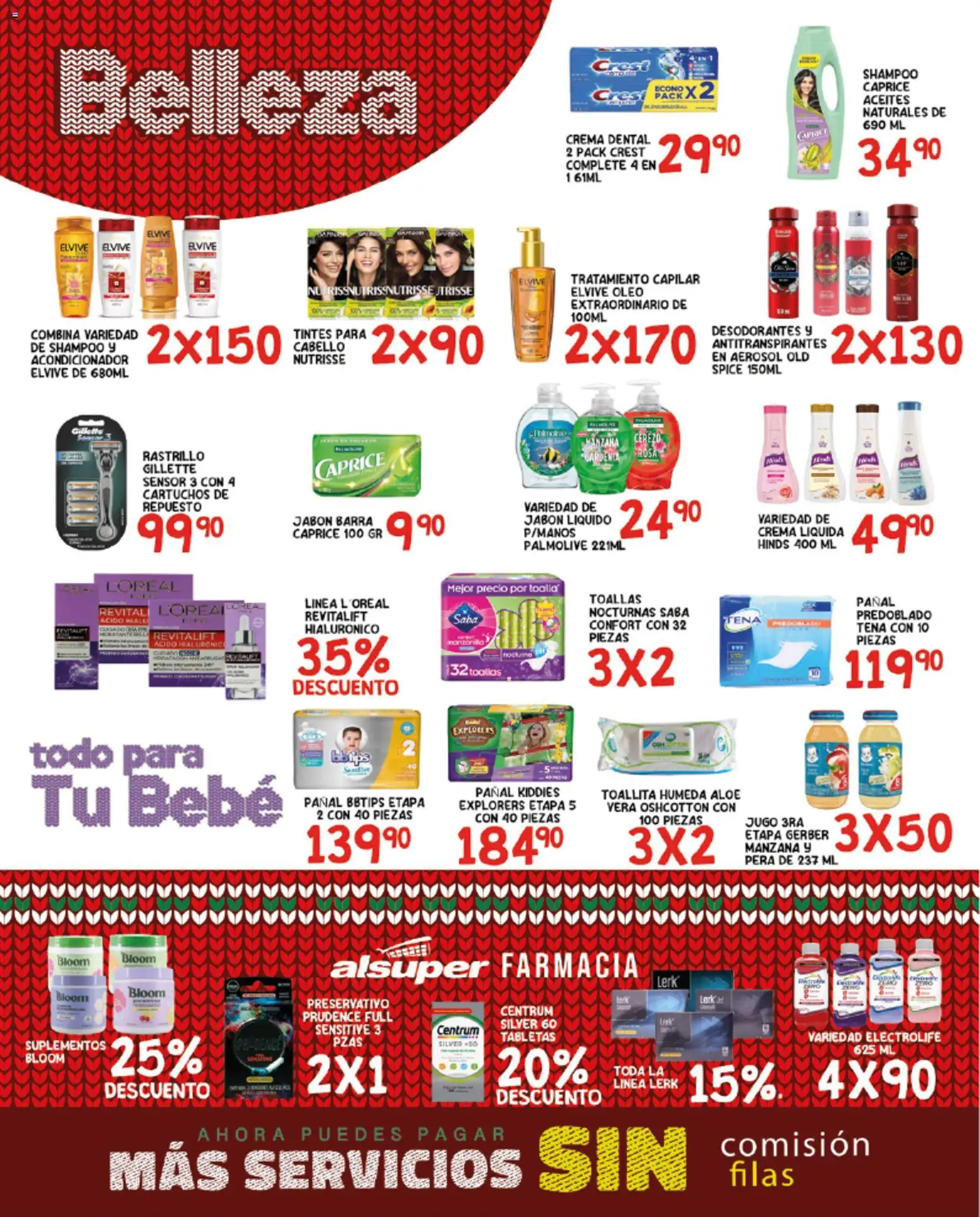 Nuevas ofertas de Alsuper válidas en toda la República Mexicana desde el 21.11.2025. ¡Encuentra las mejores ofertas en Alsuper folleto Chihuauha Capital! | Página: 4 | Productos: Jabón líquido, Barra, Toallas, Acondicionador