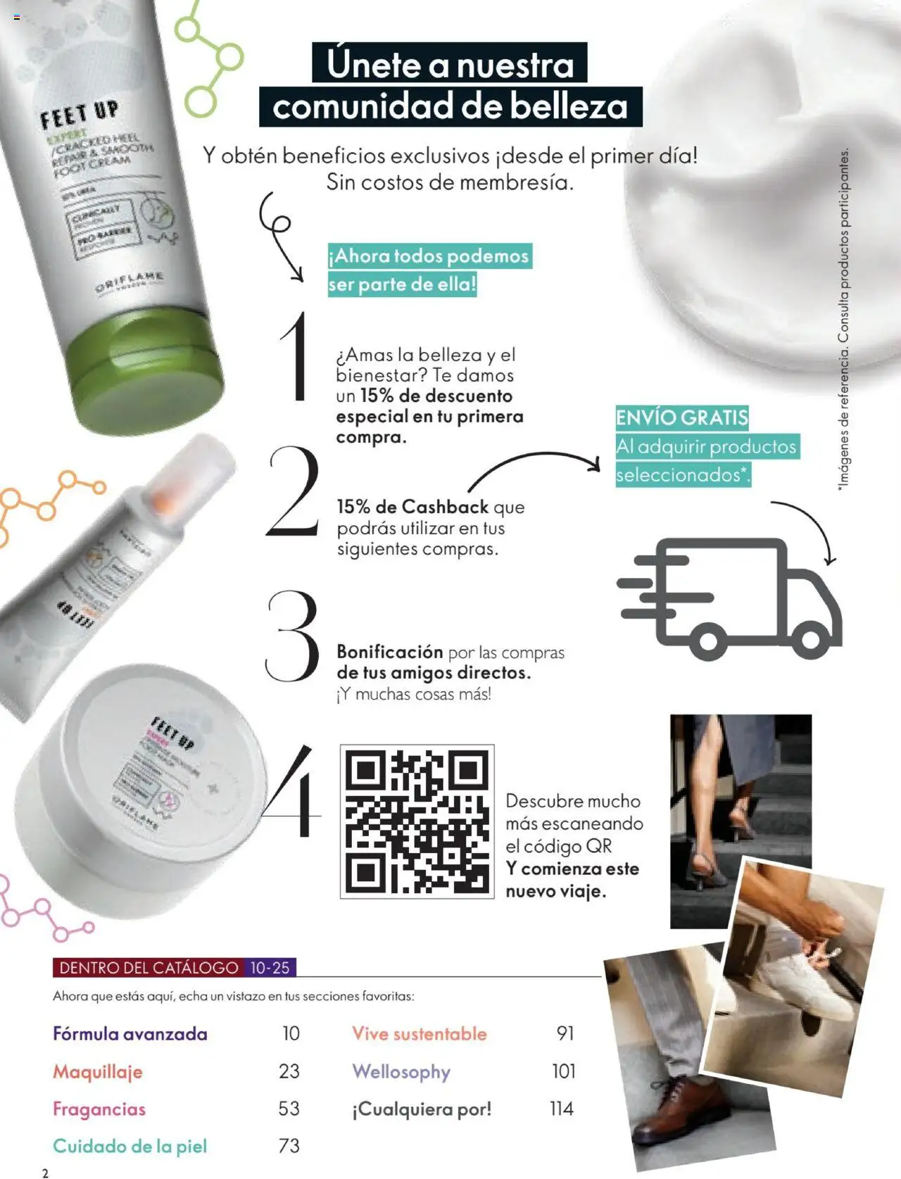 Oriflame revista - valida desde el 12.07.2025 | Página: 2 | Productos: Té, Maquillaje