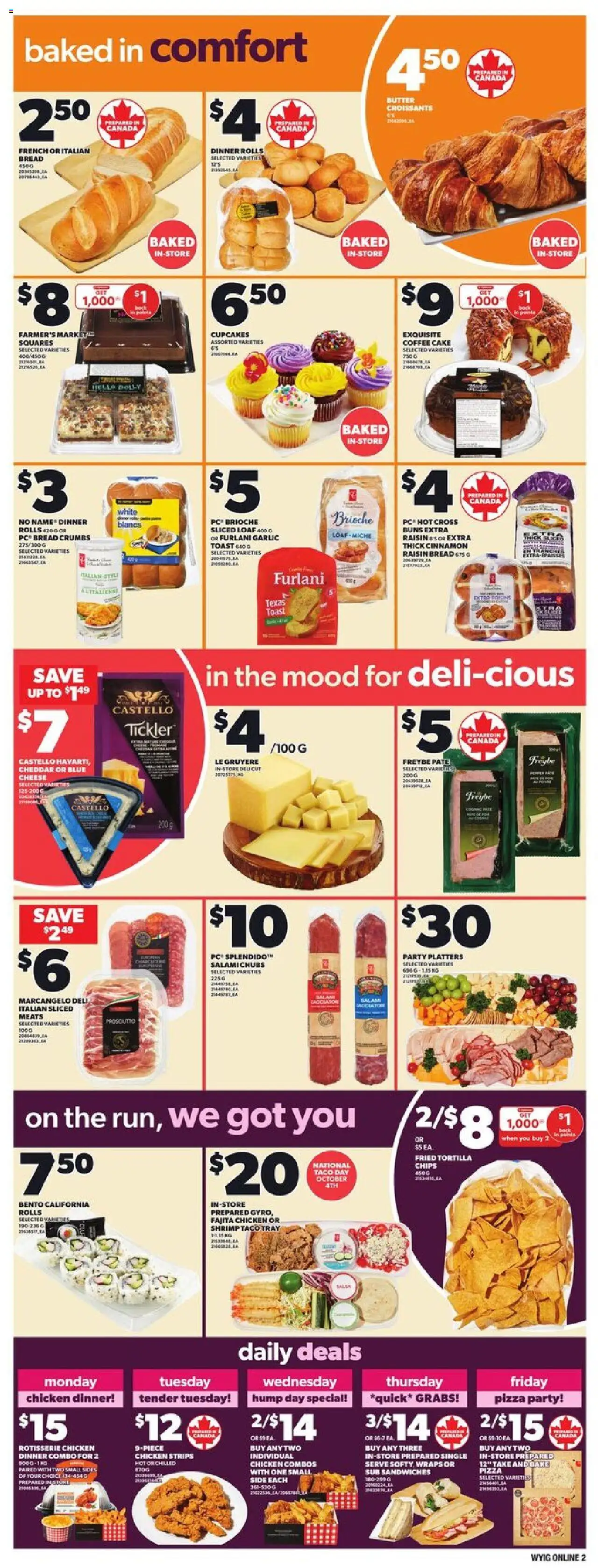 Independent Grocer flyer valid from 02.10.2025 | Page: 8 | Products: Chips, PC, Coffee, Pizza