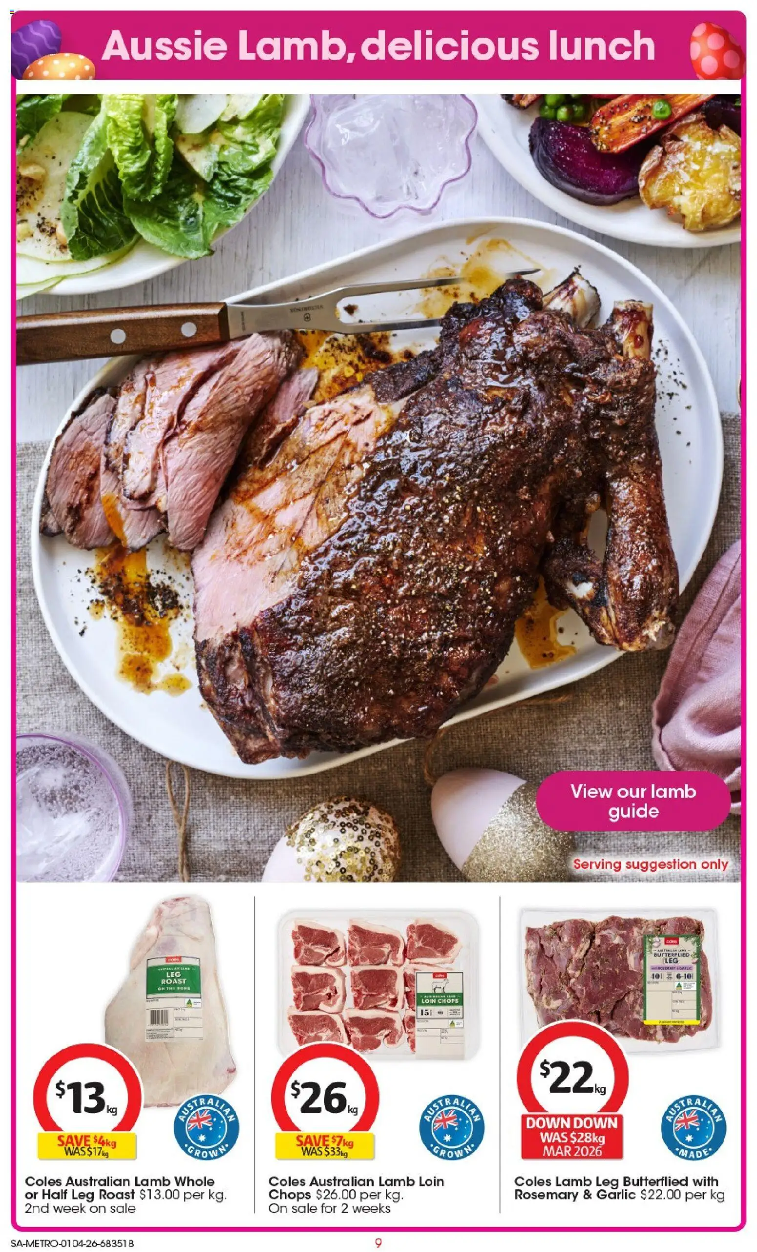 Coles catalogue - valid from 01.04.2026 | Page: 9 | Products: Lamb, Garlic