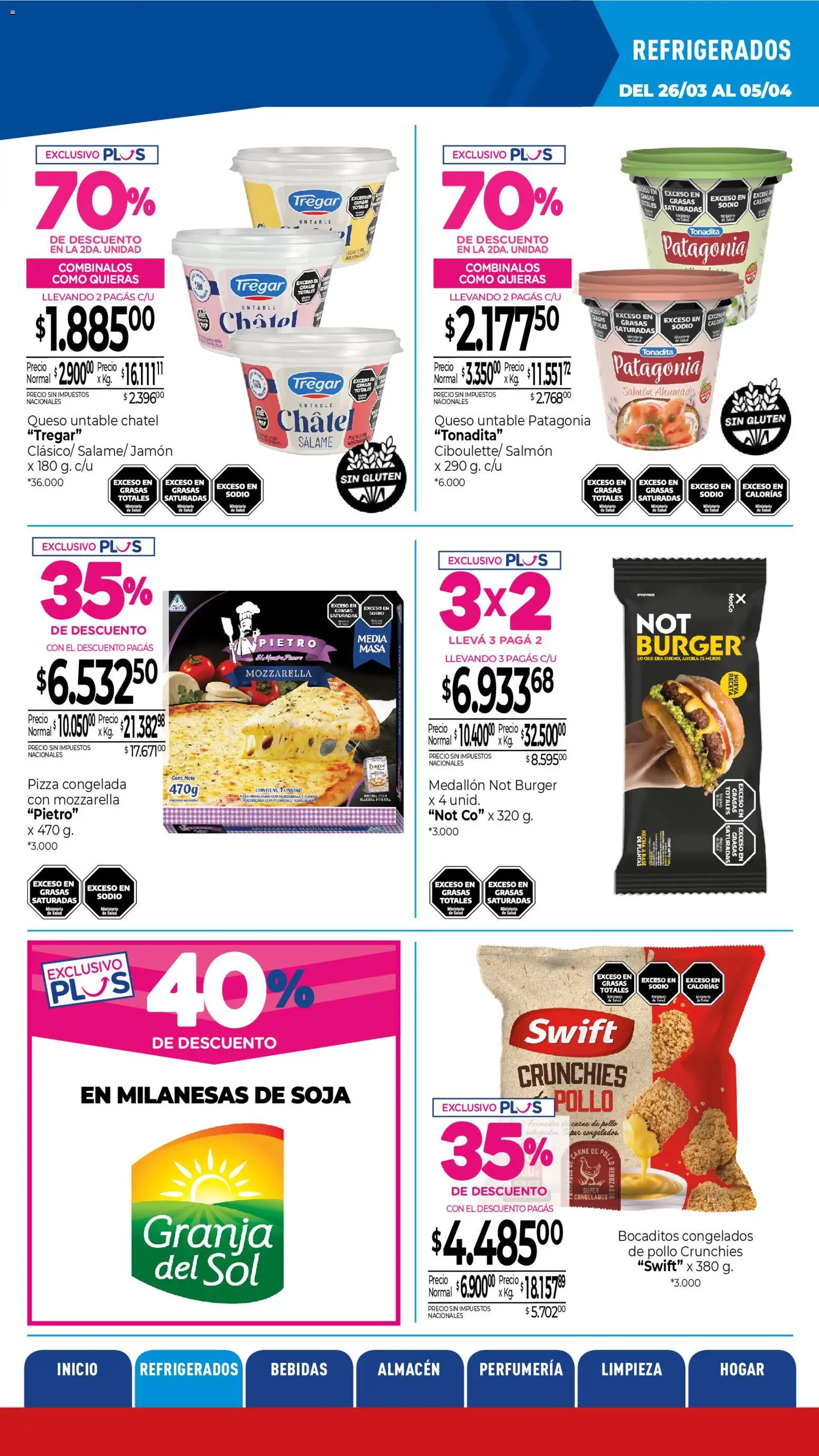 La Anonima - catalogos-masivos - insuperables-13-26-litoral │ válido desde el 26.03.2026 | Página: 5 | Productos: Pollo, Pizza, Carne de pollo, Salame