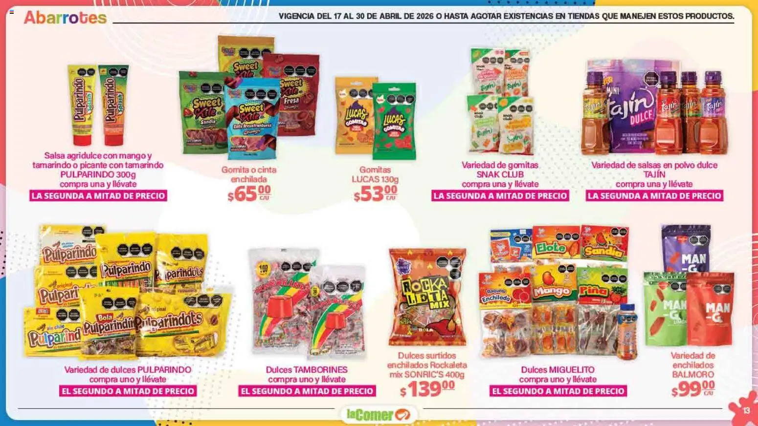 Nuevas ofertas de La Comer válidas en toda la República Mexicana desde el 17.04.2026. ¡Encuentra las mejores ofertas en La Comer folleto Día del Niño! | Página: 13 | Productos: Fresa, Pala, Mango, Piña