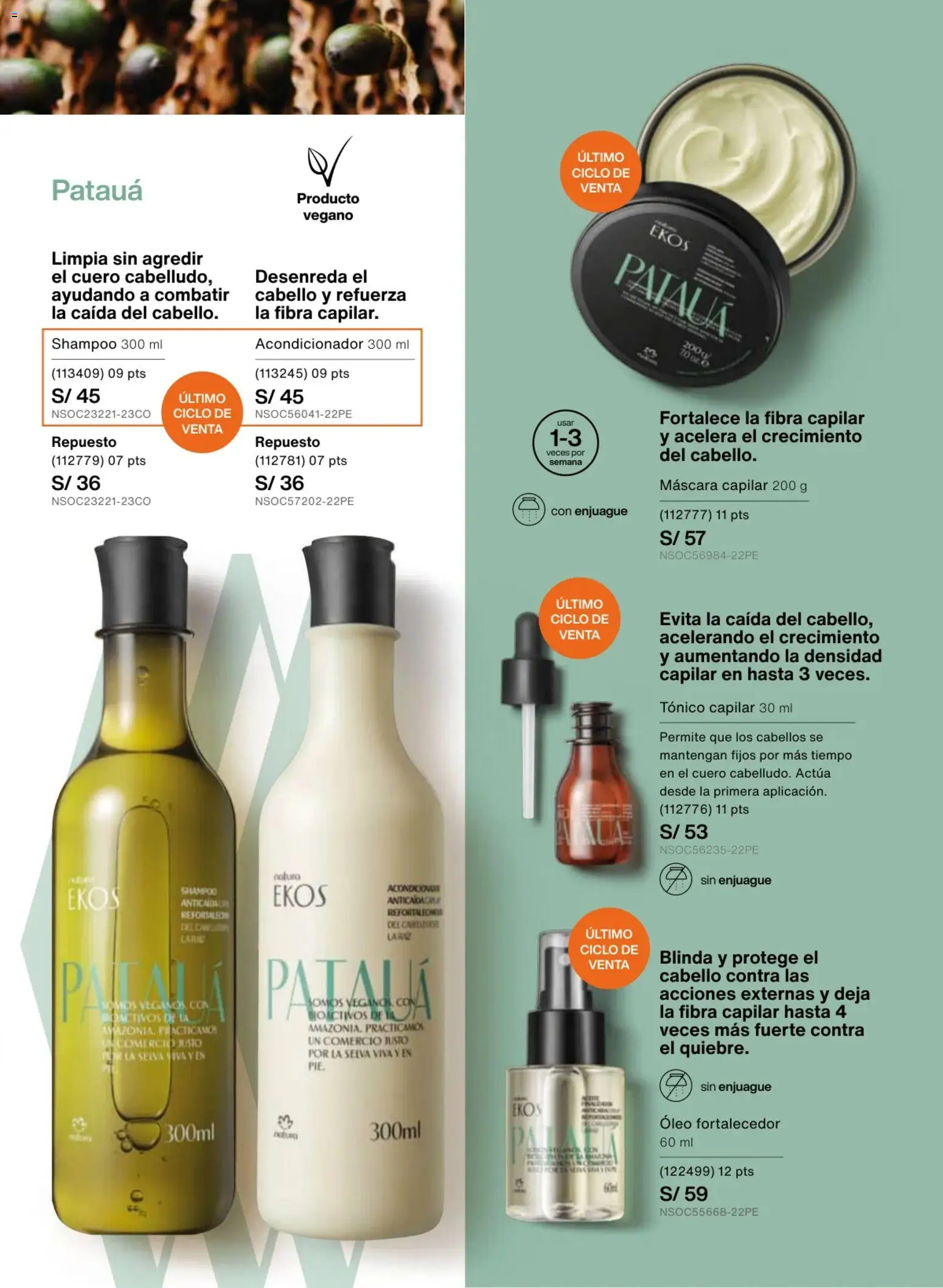 Catálogo Natura válido desde 18.02.2026 | Página: 139 | Productos: Máscara, Shampoo, Acondicionador