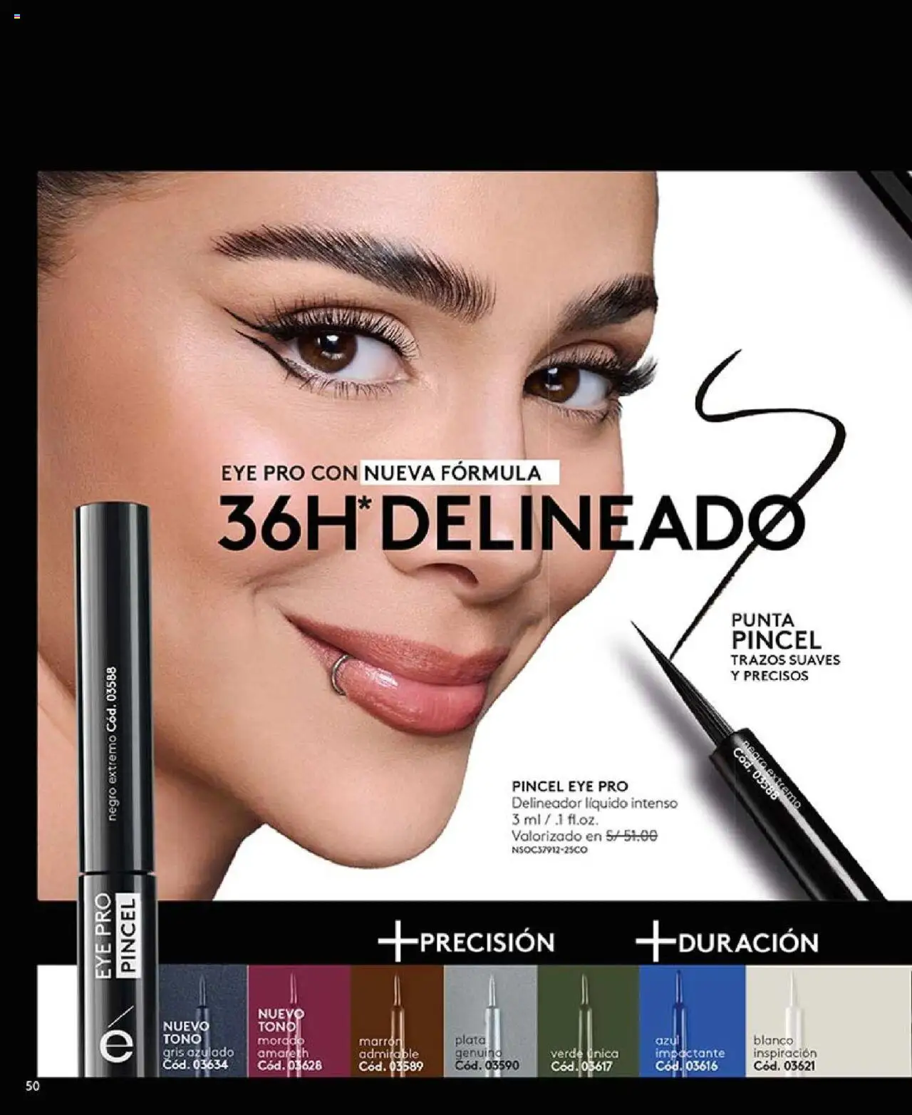 Catálogo Ésika válido desde 29.07.2025 | Página: 50 | Productos: Delineador, Pincel