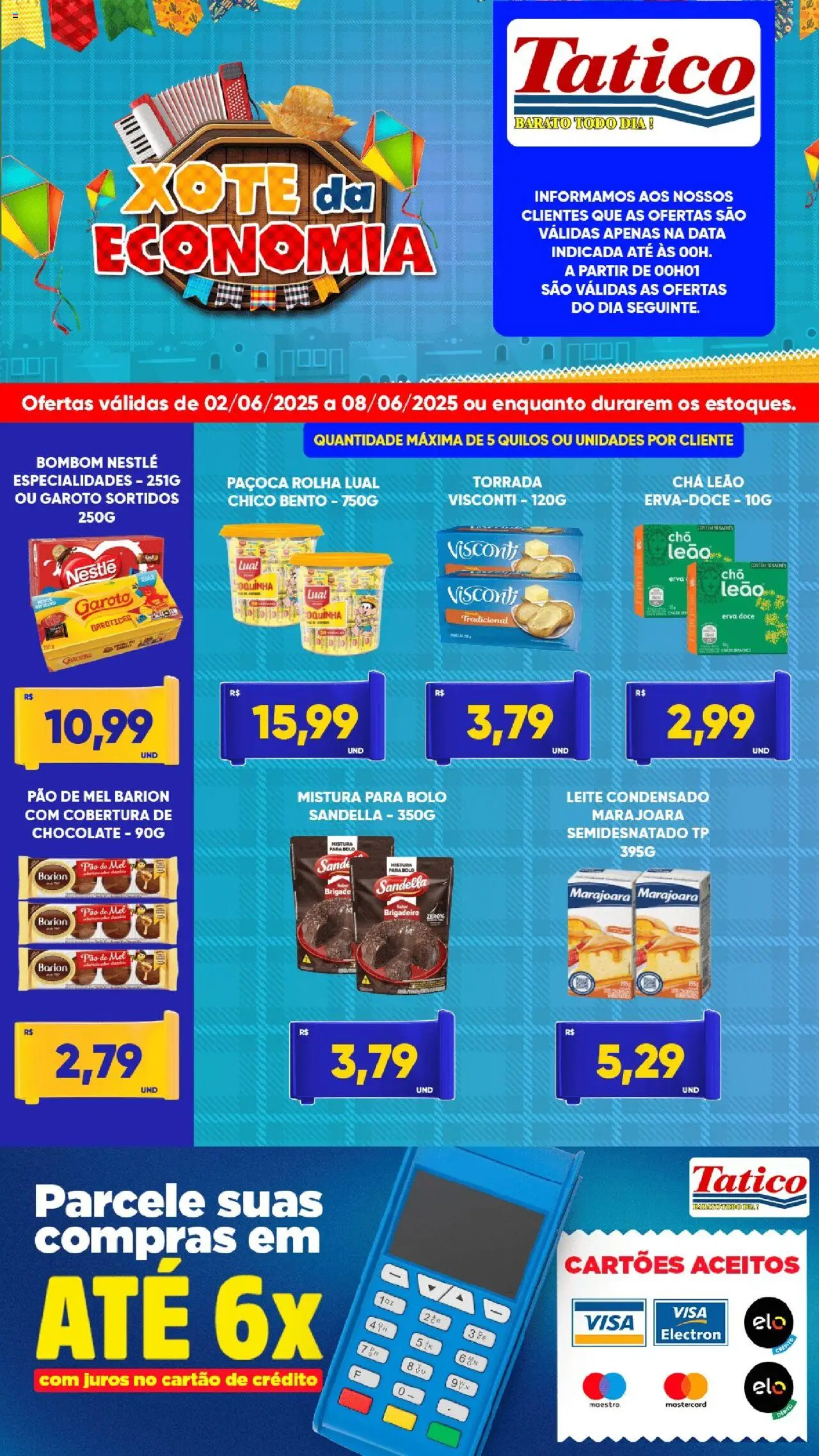 Tatico Folheto - válido de 02.06.2025 | Página: 7 | Produtos: Chá, Bolo, Leite condensado, Mistura para bolo