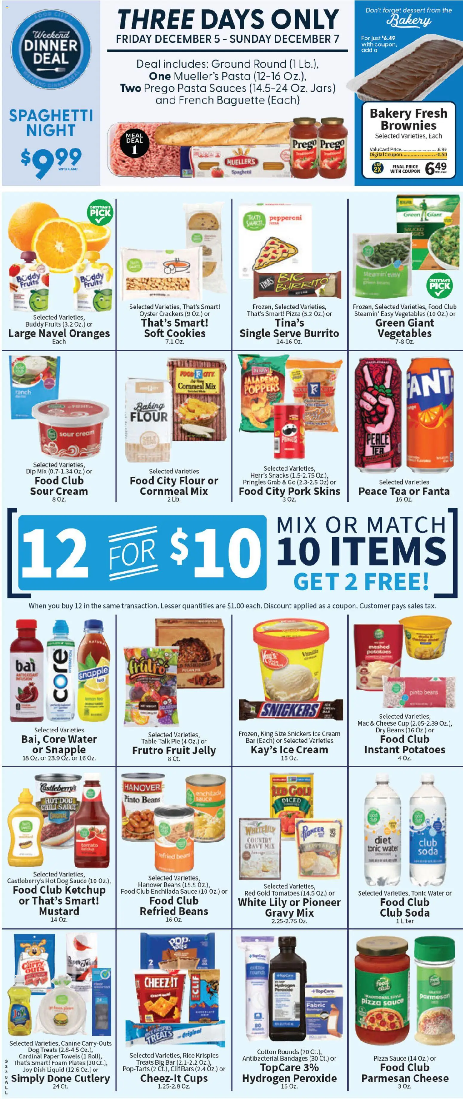 Food City Weekly Ad - valid from 03.12.2025 | Page: 2 | Products: Tomatoes, Tea, Cookies, Potatoes
