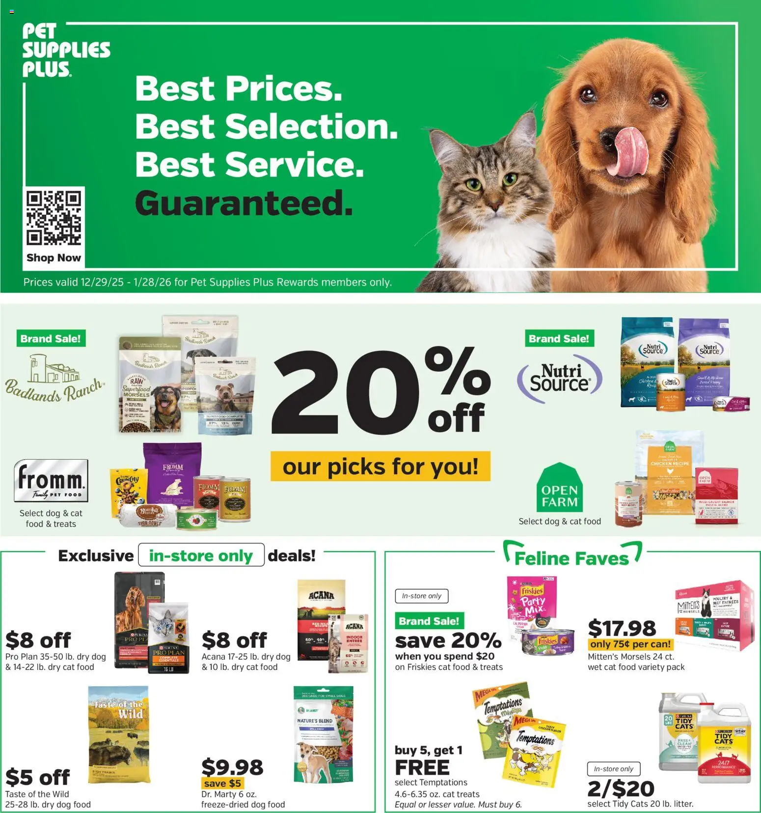 Pet Supplies Plus Weekly Ad - valid from 29.12.2025 | Page: 1 | Products: Dog Food, Cat Food, Beef, Poultry