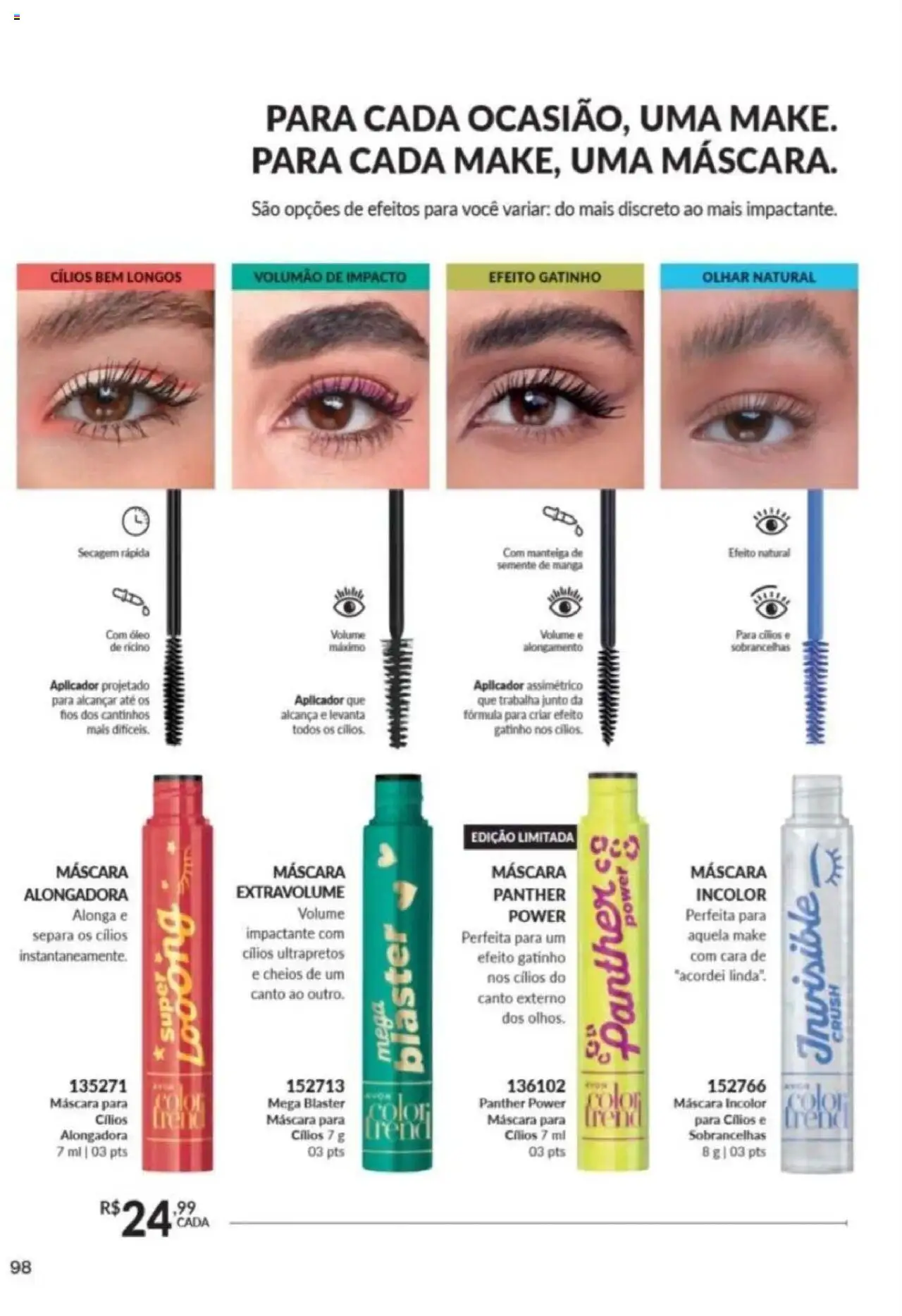 Avon Folheto - válido de 26.09.2025 | Página: 98 | Produtos: Cará, Manteiga, Óleo