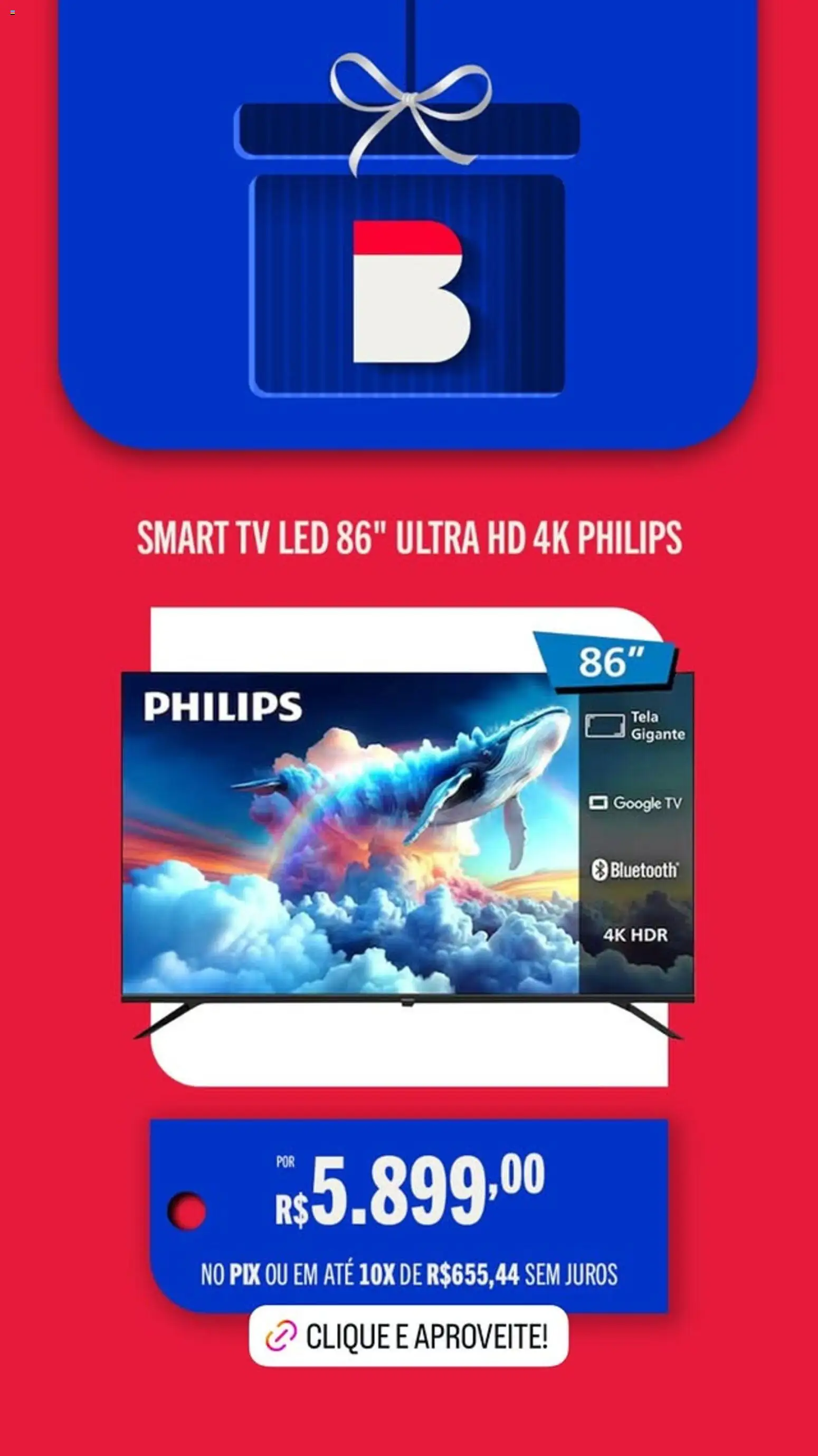 Casas Bahia Folheto - válido de 12.12.2025 | Página: 9 | Produtos: smart TV, Tela, Tv