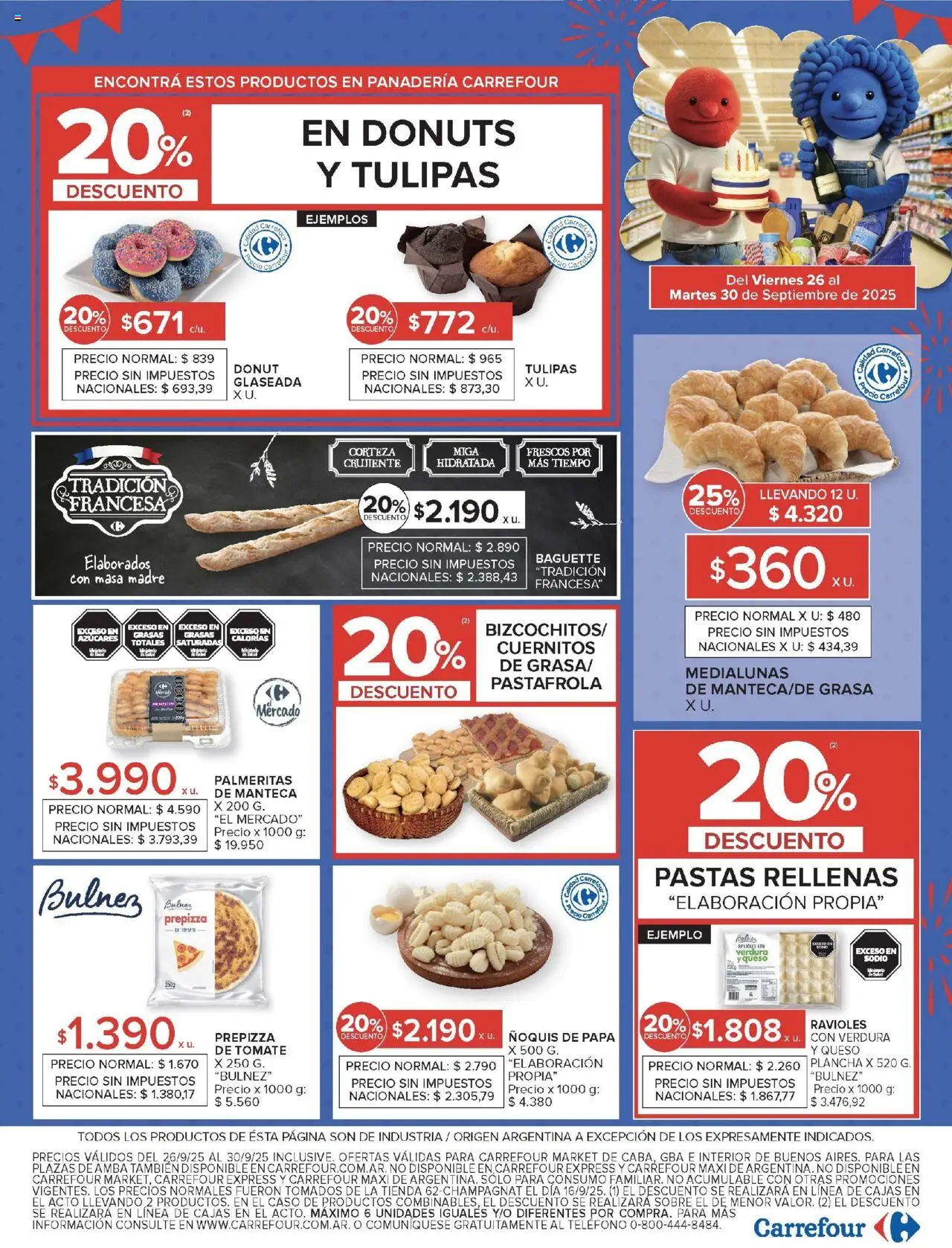 Carrefour Market catálogo │ válido desde el 26.09.2025 | Página: 18 | Productos: Sobre, Plancha, Ravioles, Ñoquis