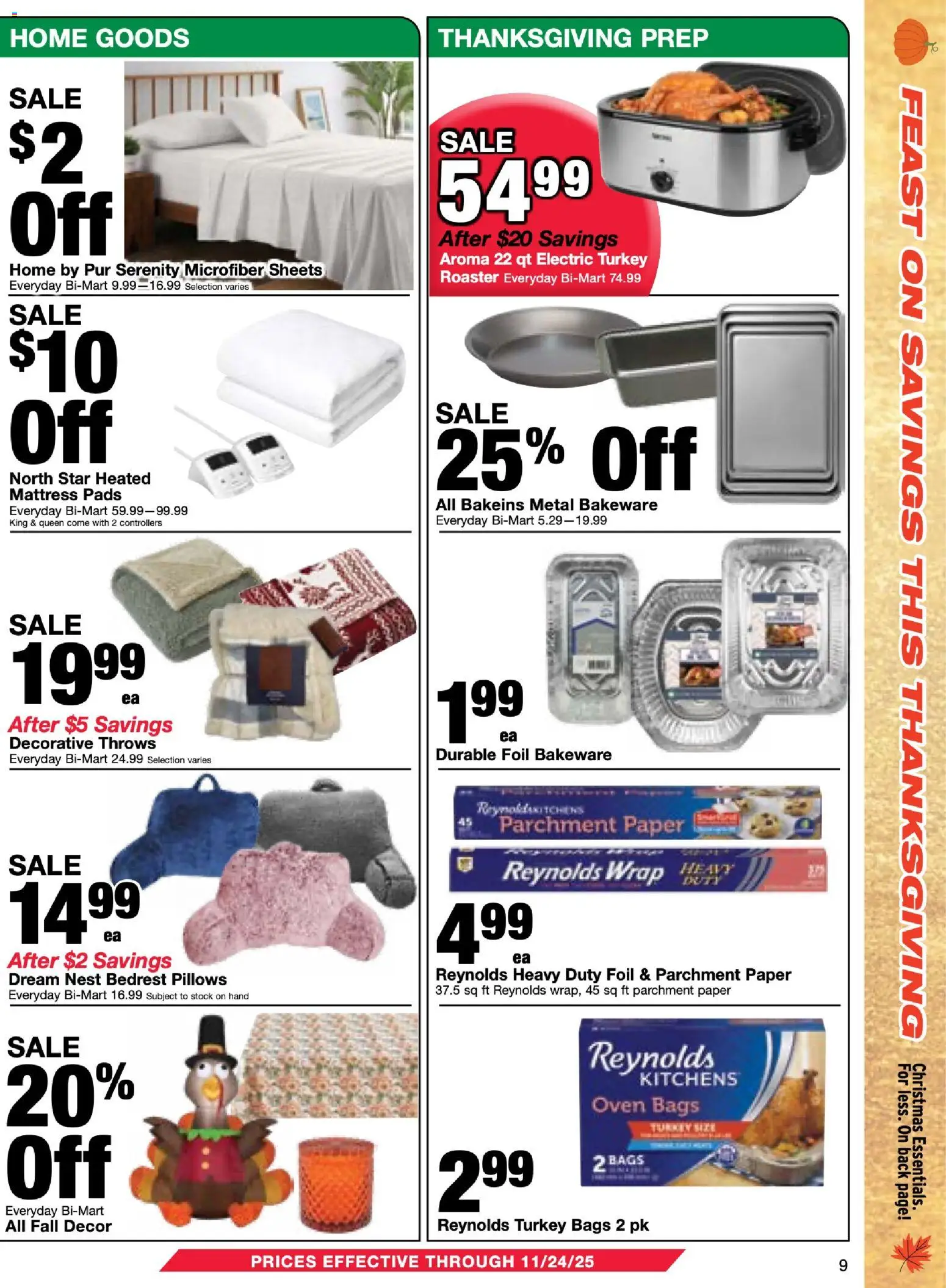 Bi-Mart Membership Savings Book - valid from 11.11.2025 | Page: 9 | Products: Mattress, Pads, Oven
