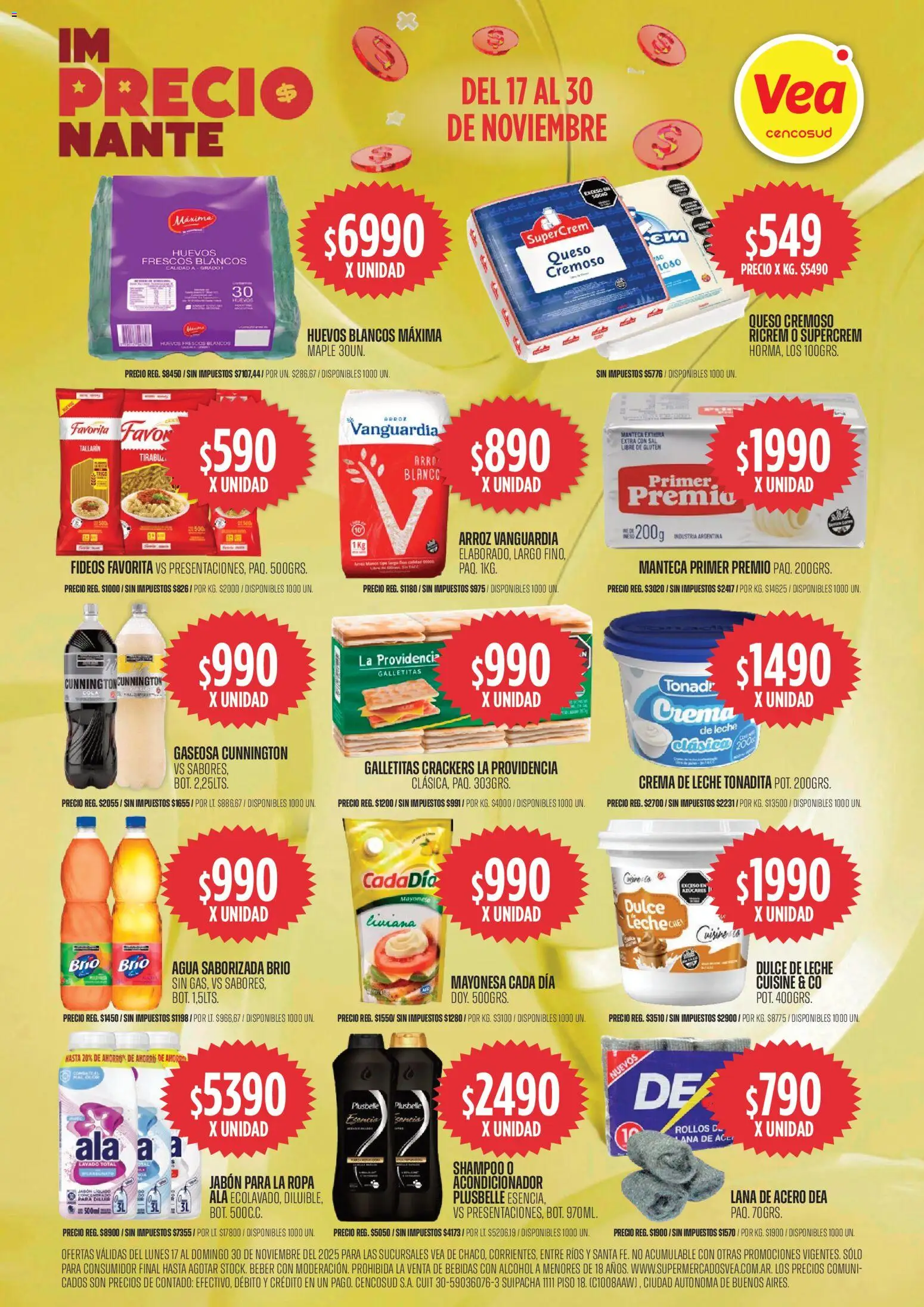 Vea - Oferta Especial NEA │ válido desde el 17.11.2025 | Página: 1 | Productos: Mayonesa, Acondicionador, Sal, Fideos
