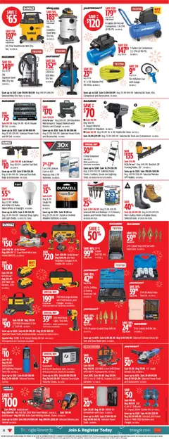 Preview of Canadian Tire - Boxing Week Flyer from shop Canadian Tire valid from 18.12.2025 | Page: 16 | Products: Grinder, Battery