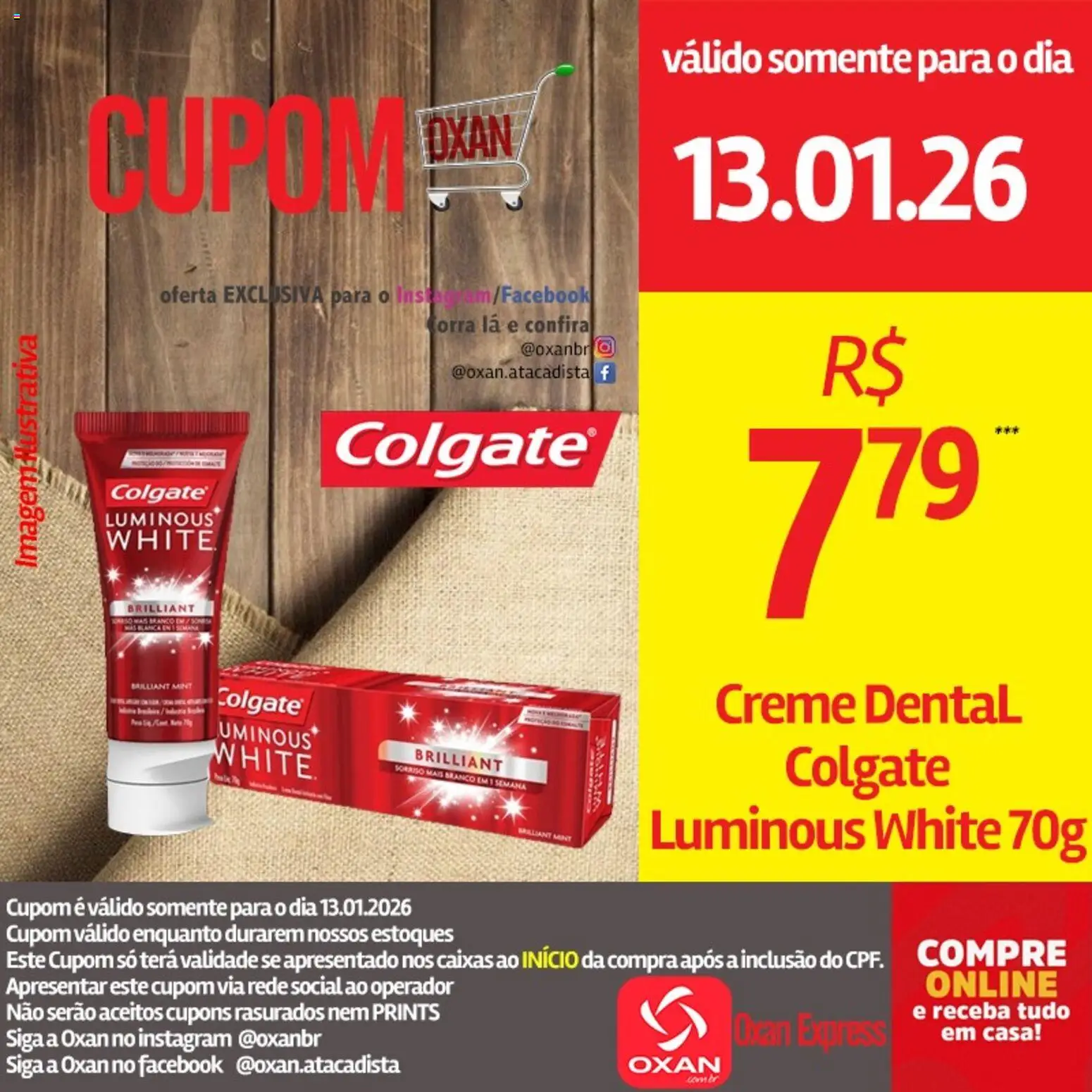 Oxan Atacadista Folheto - válido de 13.01.2026 | Página: 10 | Produtos: Creme, Creme dental