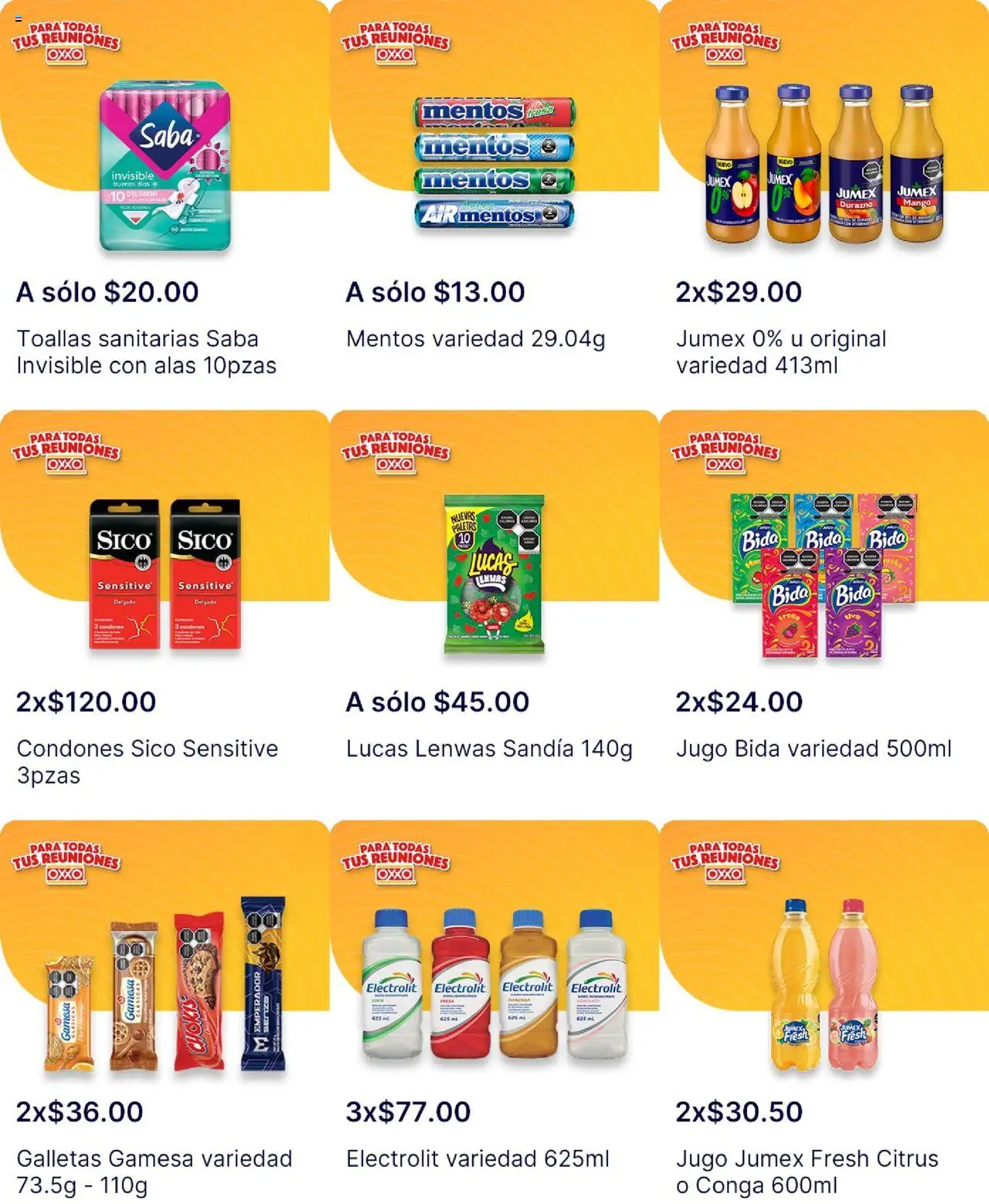 Nuevas ofertas de OXXO válidas en toda la República Mexicana desde el 21.08.2025. ¡Encuentra las mejores ofertas en OXXO - Folleto! | Página: 20 | Productos: Sandía, Mango, Jugo, Galletas