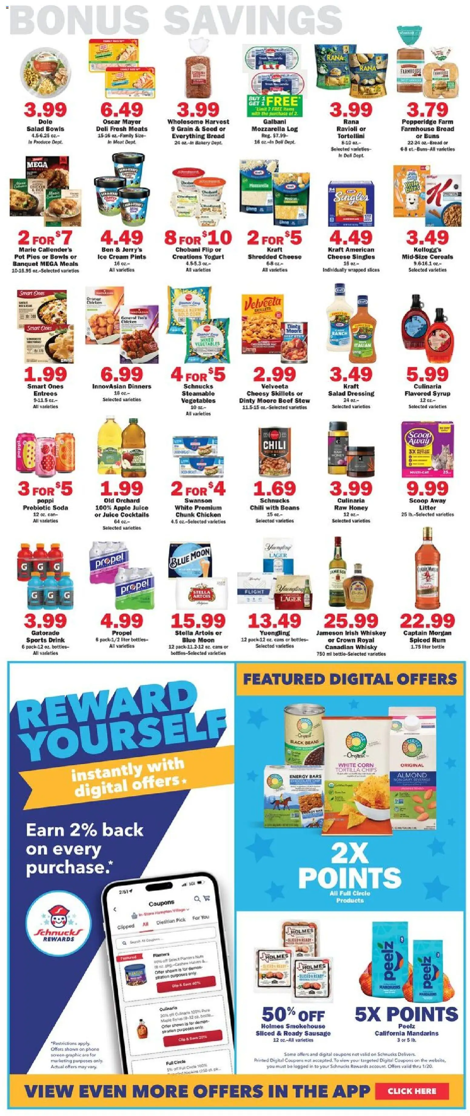 Schnucks Weekly Print Ad - IN - valid from 14.01.2026 | Page: 5 | Products: Bakery, Mandarins, Cream, Vegetables