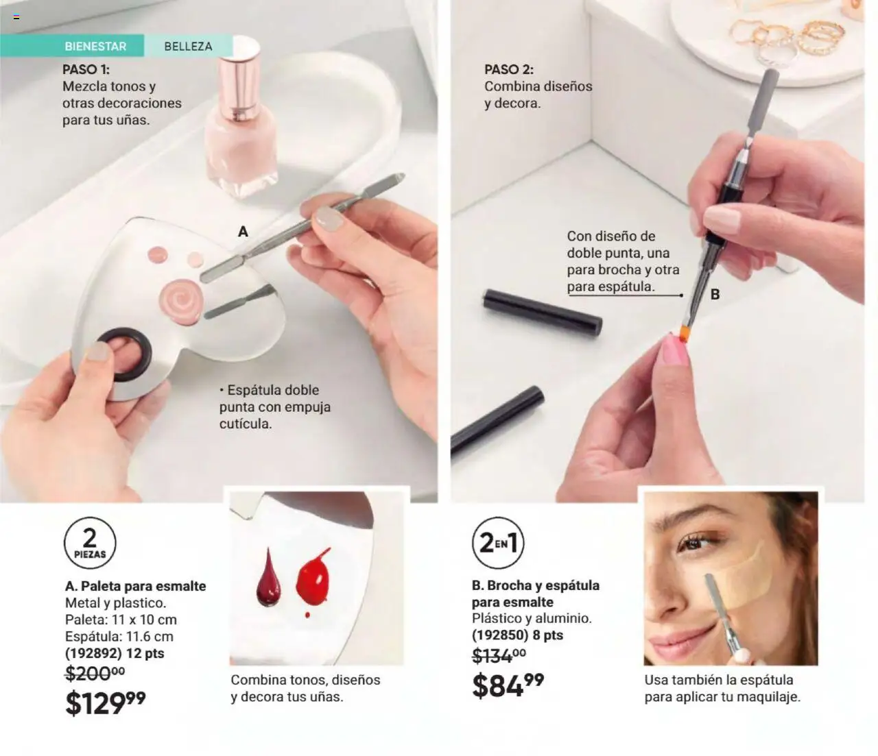 Nuevas ofertas de AVON válidas en toda la República Mexicana desde el 09.08.2025. ¡Encuentra las mejores ofertas en AVON - Casa & Estilo 13 2025! | Página: 126 | Productos: Paleta, Espátula