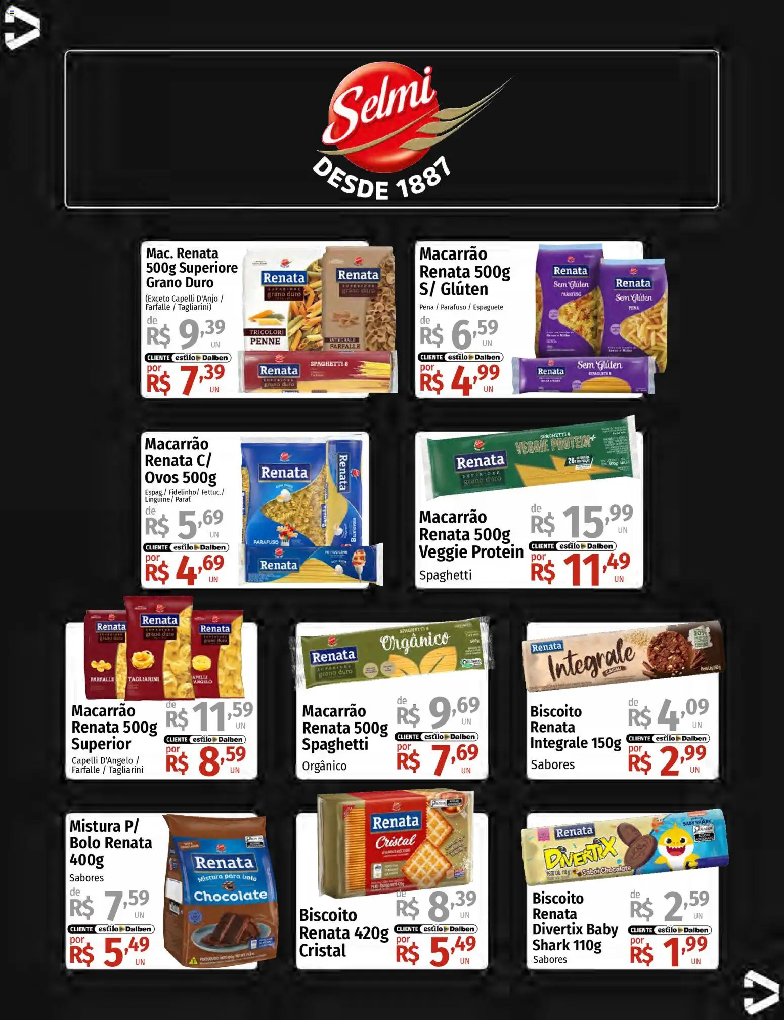 Supermercado Dalben Folheto - válido de 12.02.2026 | Página: 12 | Produtos: Biscoito, Chocolate, Macarrão, Bolo