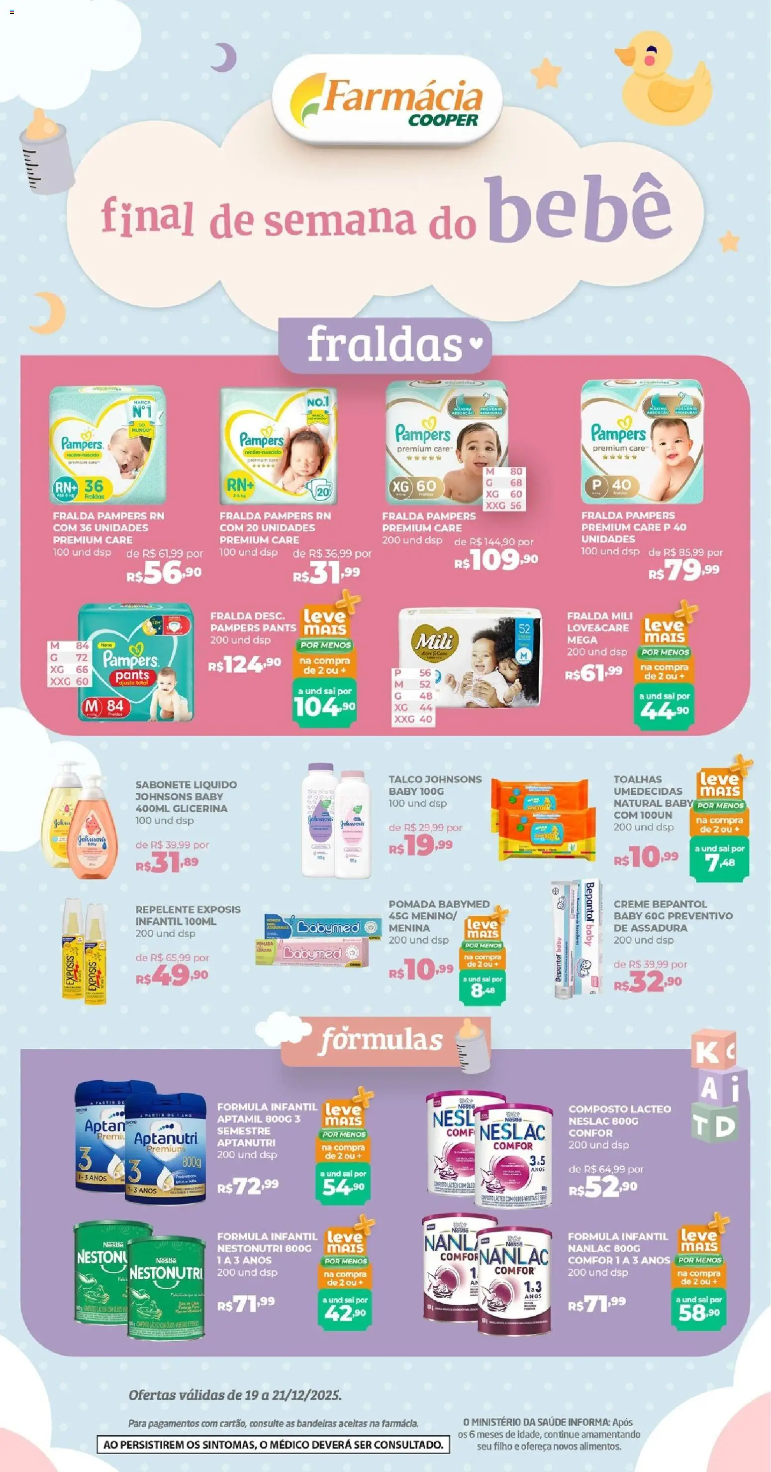 Cooper Folheto - válido de 19.12.2025 | Página: 1 | Produtos: Pampers, Repelente, Fraldas, Sabonete líquido