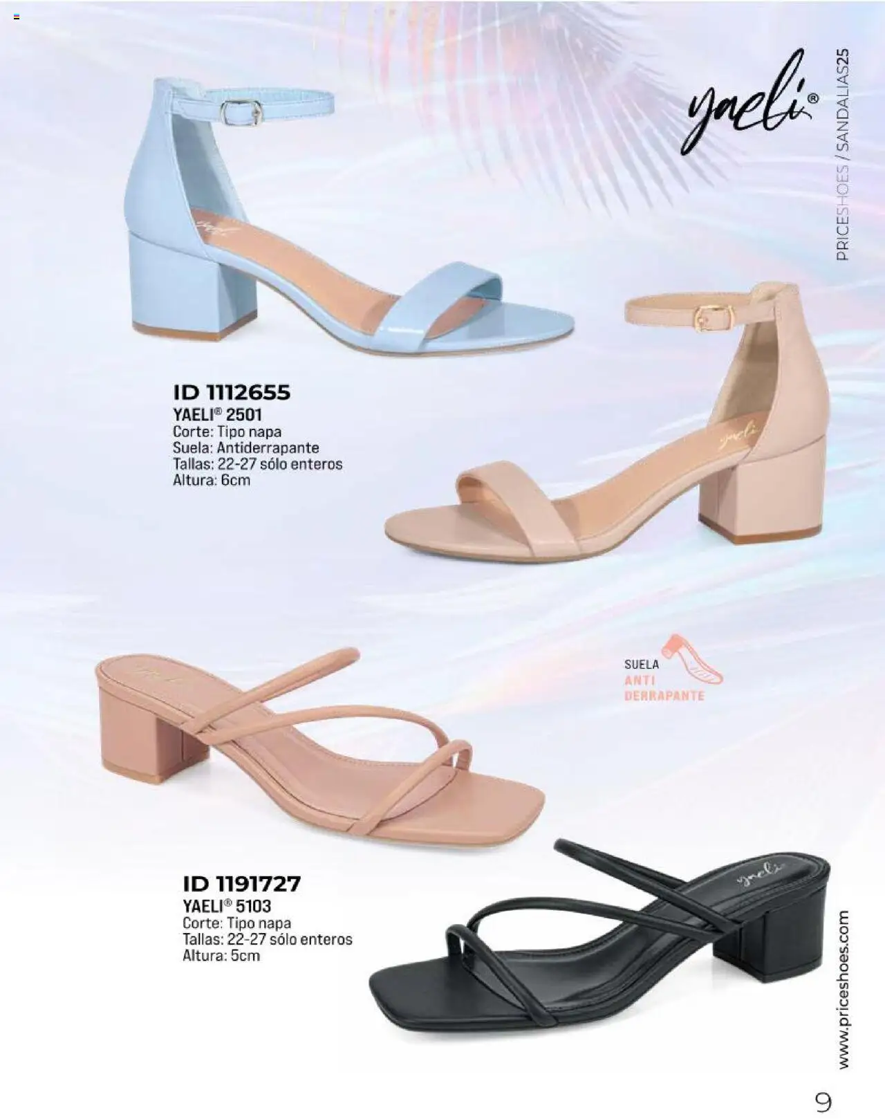 Nuevas ofertas de Price Shoes válidas en toda la República Mexicana desde el 11.03.2025. ¡Encuentra las mejores ofertas en Price Shoes catálogo Sandalias Kits 2025! | Página: 9
