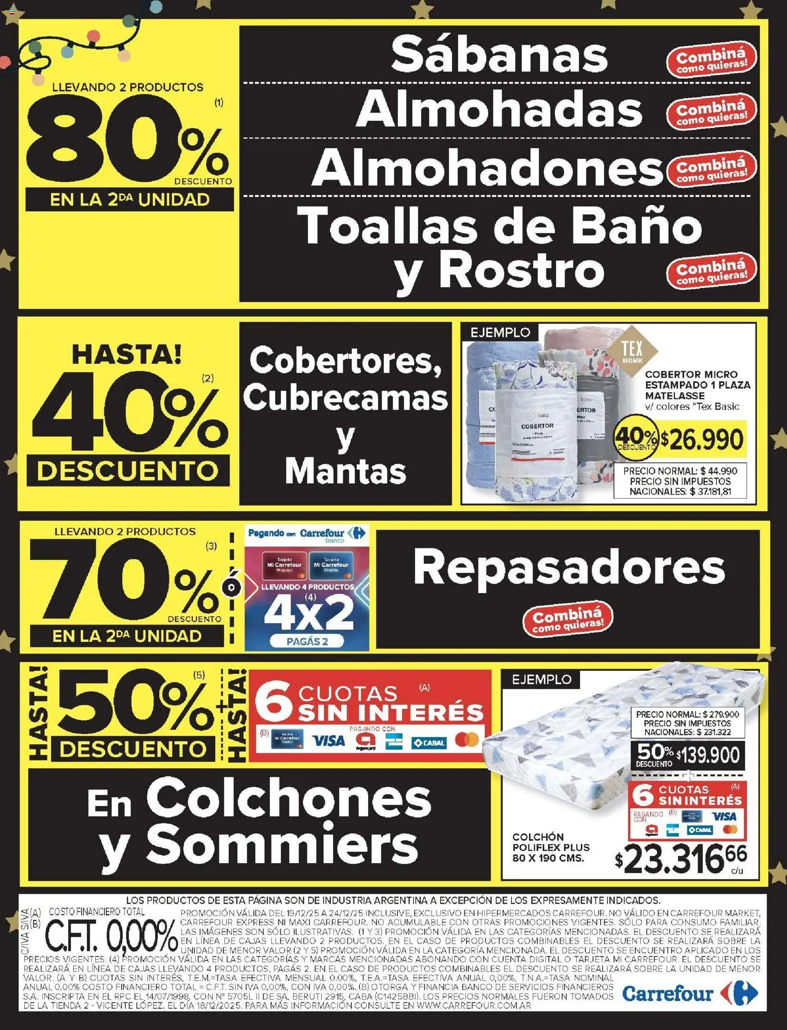 Carrefour ofertas │ válido desde el 19.12.2025 | Página: 28 | Productos: Caso, Banco, Sobre, Cobertor