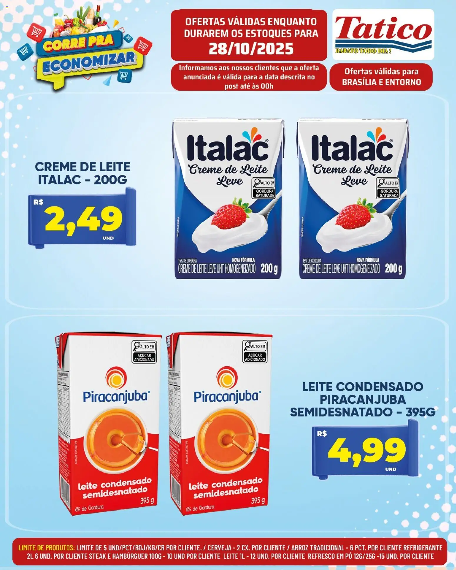 Tatico Folheto - válido de 29.10.2025 | Página: 22 | Produtos: Pó, Cerveja, Refrigerante, Leite condensado