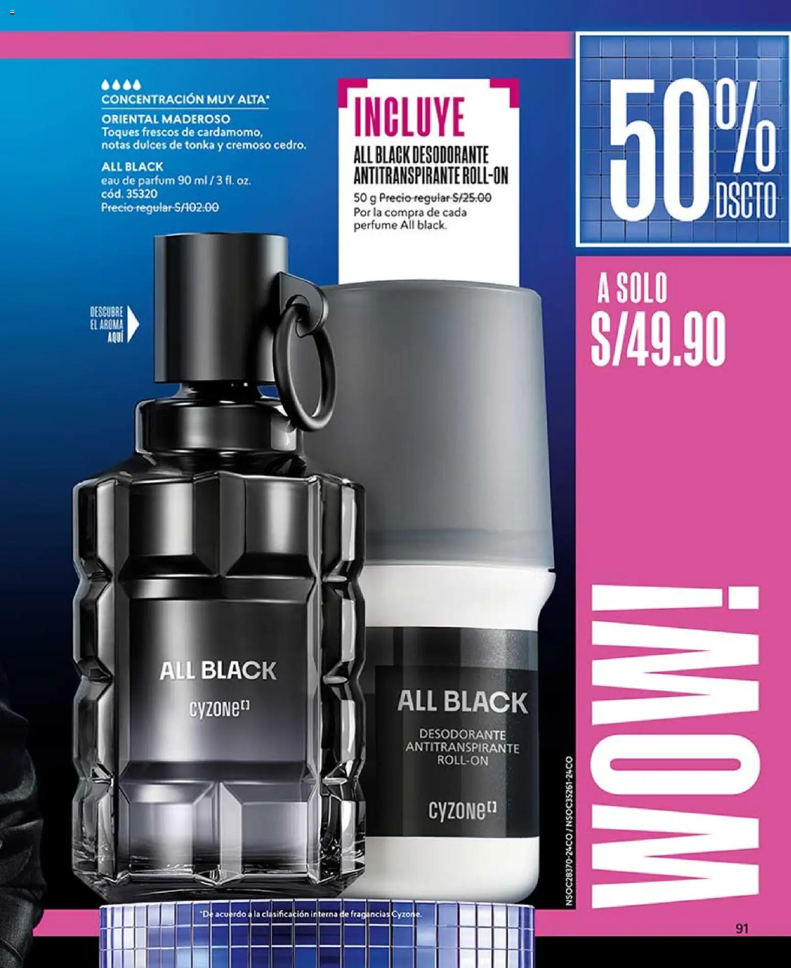 Catálogo CyZone válido desde 31.01.2026 | Página: 91 | Productos: Desodorante, Antitranspirante, Perfume