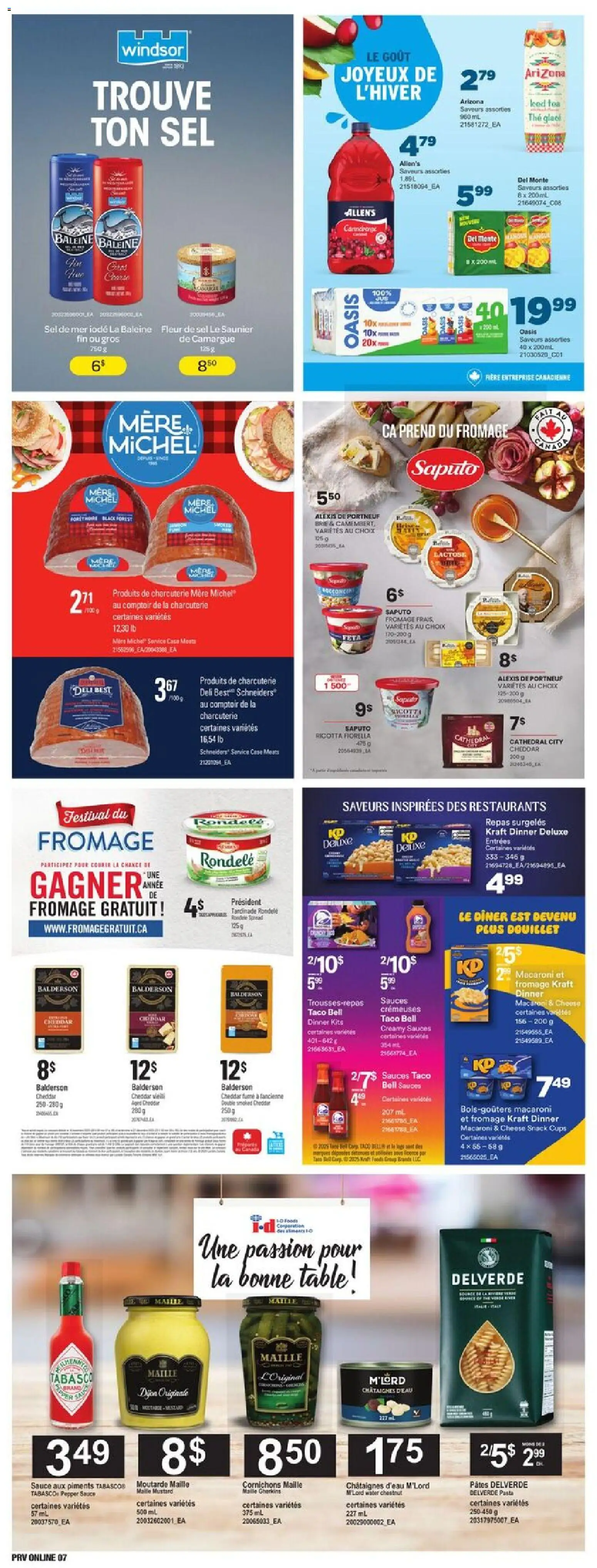 Provigo flyer valid from 04.12.2025 | Page: 8 | Products: Pasta, Case, Table, Cheese