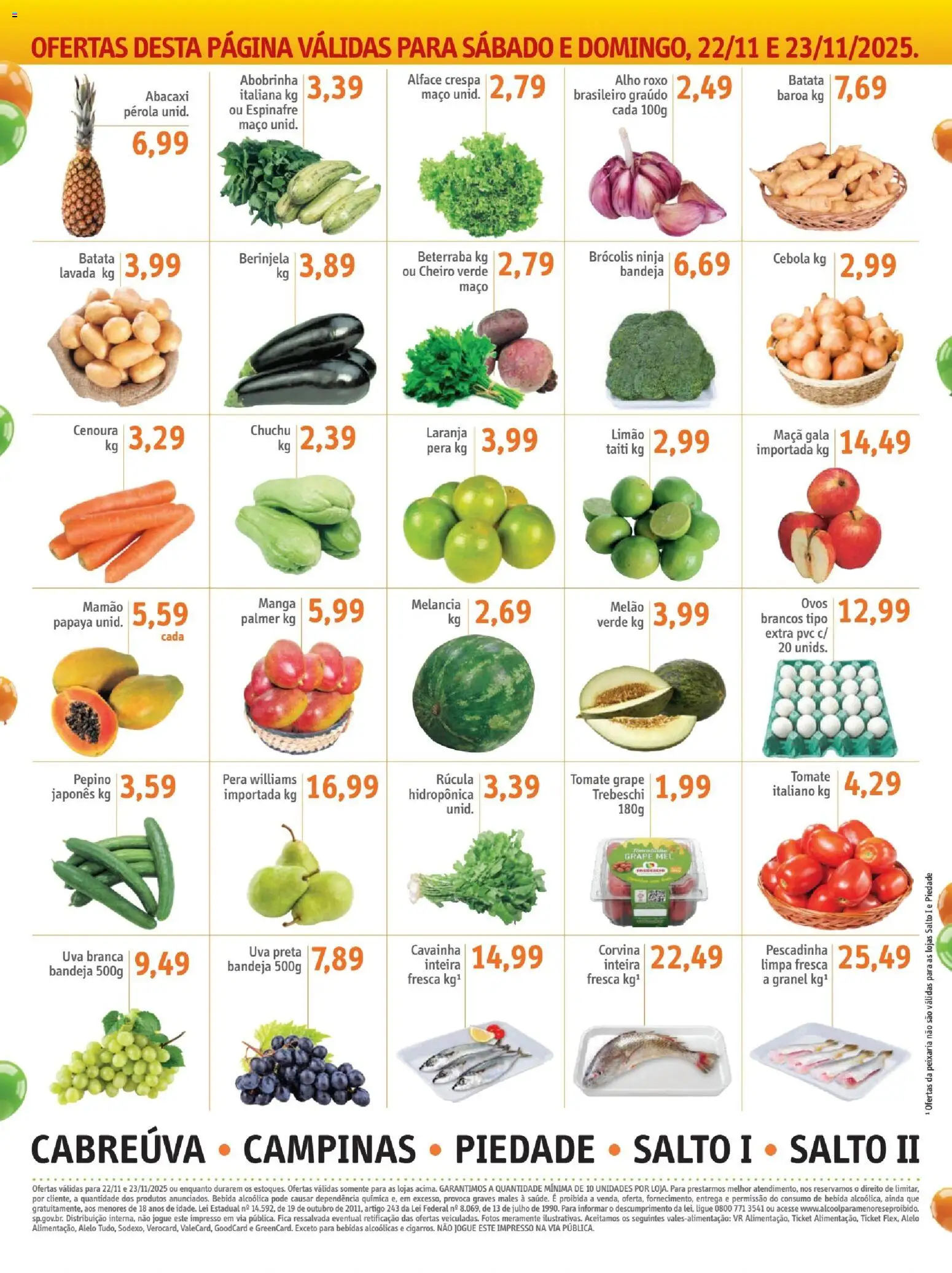 Sonda Folheto - válido de 21.11.2025 | Página: 6 | Produtos: Berinjela, Espinafre, Bandeja, Mamão