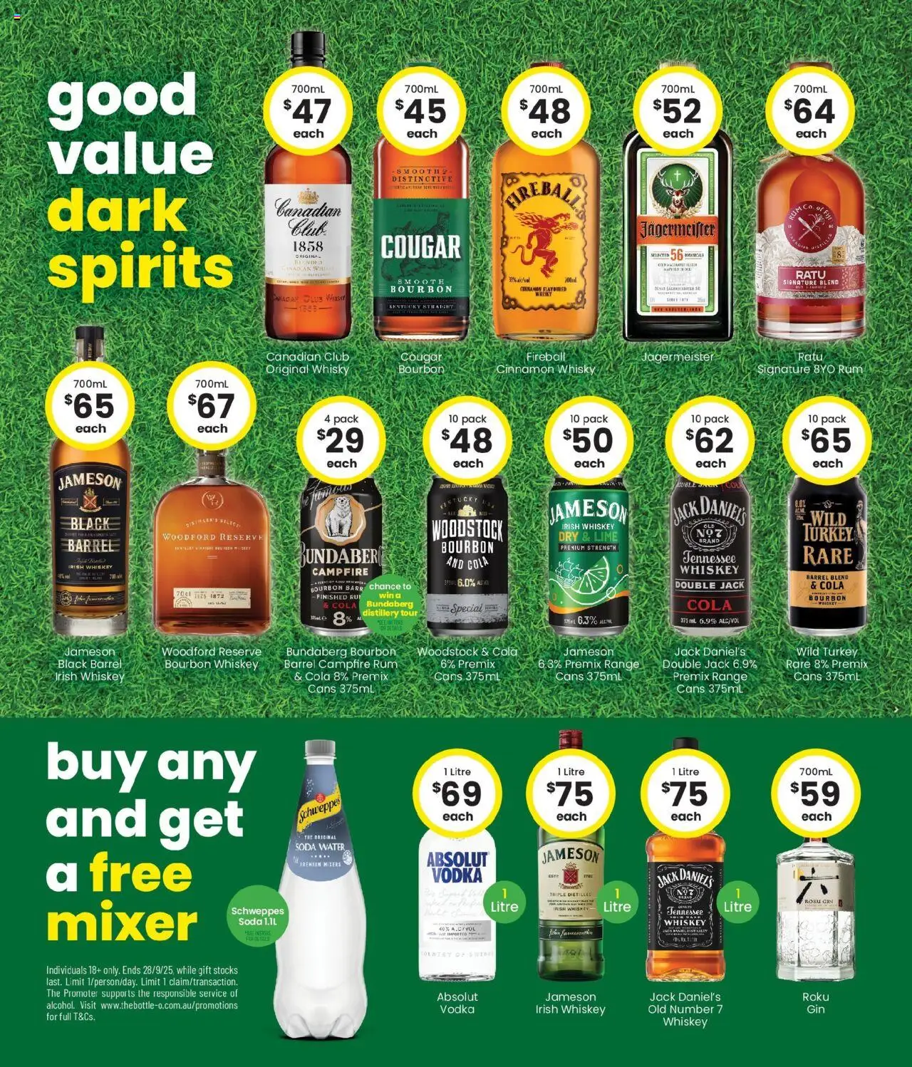 The Bottle-O catalogue - valid from 15.09.2025 | Page: 4 | Products: Bourbon, Whiskey, Rum, Lime