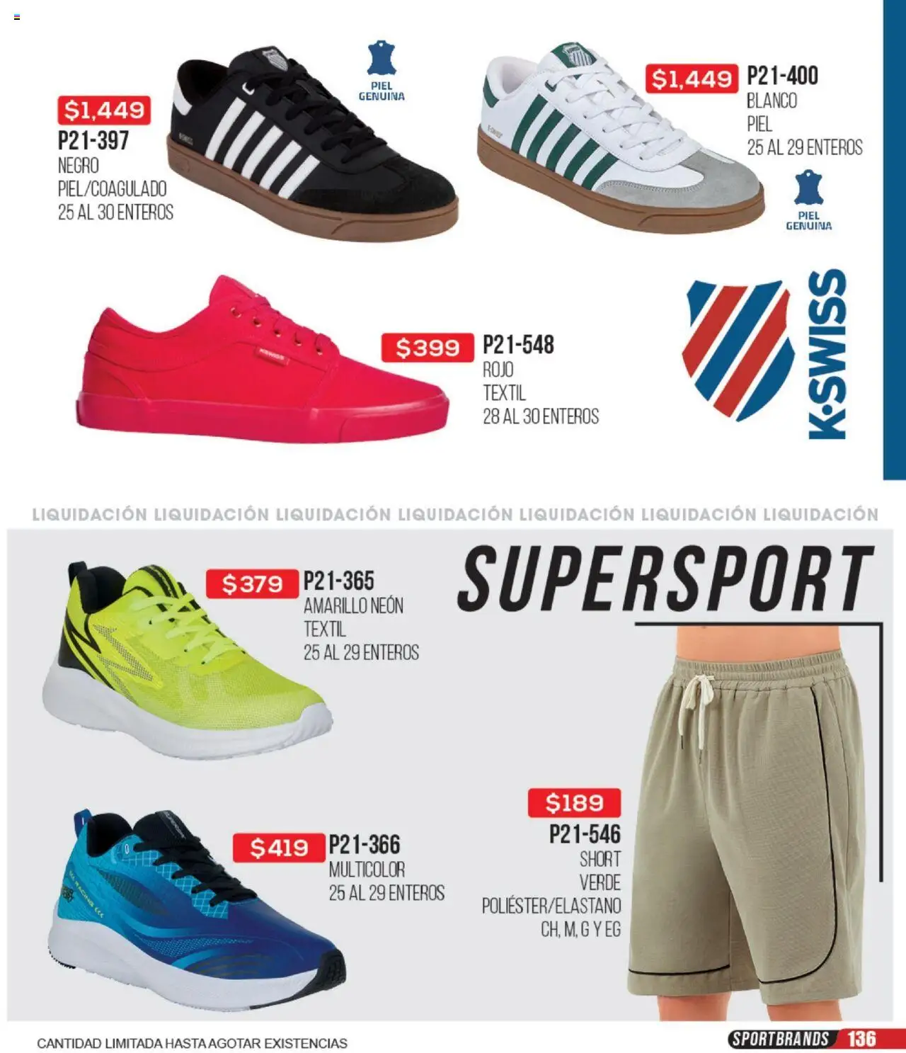 Nuevas ofertas de Cklass válidas en toda la República Mexicana desde el 09.09.2025. ¡Encuentra las mejores ofertas en Cklass - Catálogo Liquidacion Calzado! | Página: 137 | Productos: Short