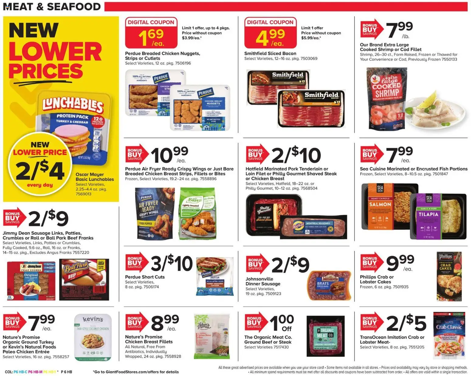 Giant Weekly Ad - valid from 09.01.2026 | Page: 12 | Products: Fryer, Pork, Beef, Seafood