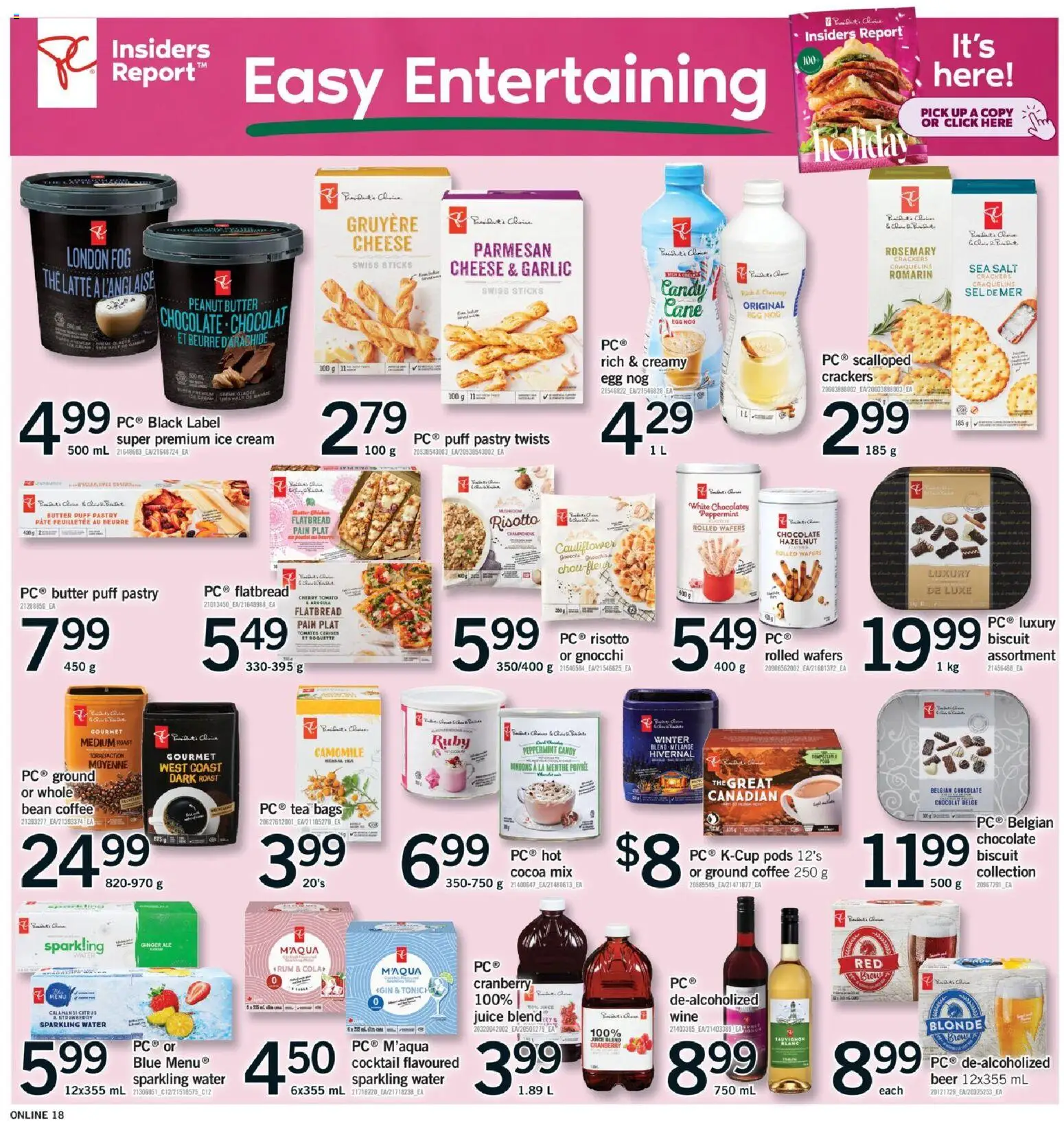Fortinos flyer valid from 27.11.2025 | Page: 18 | Products: Tea, Cream, Cheese, Wine