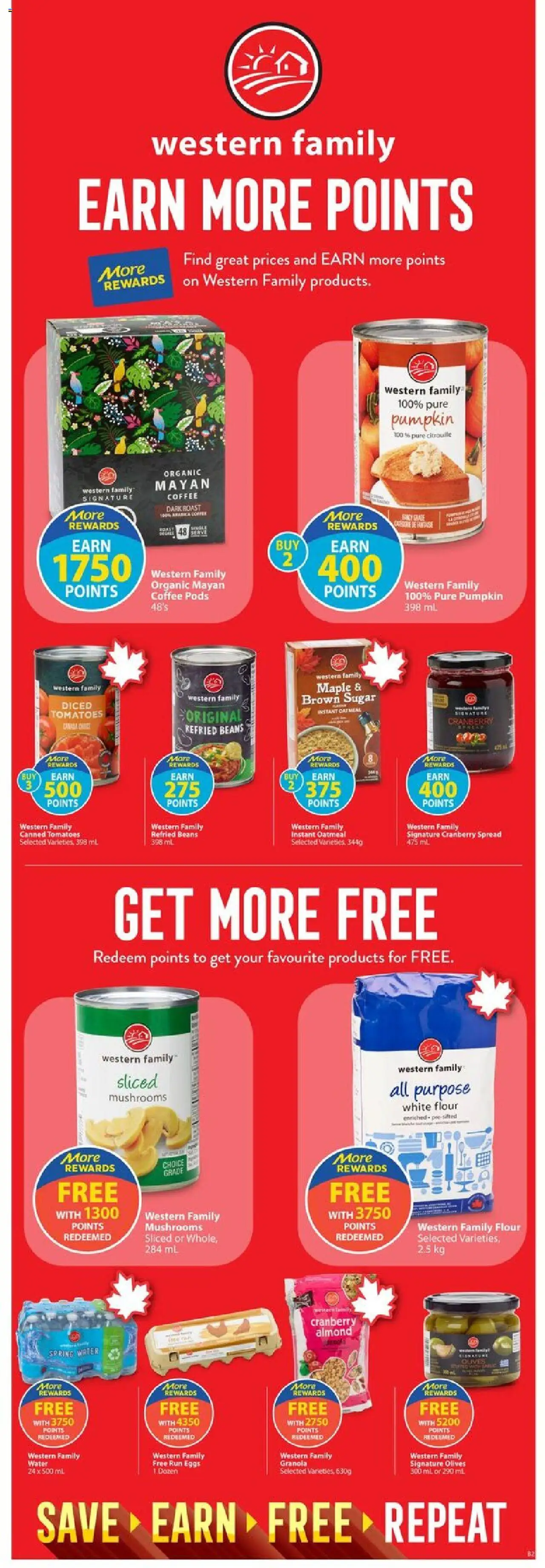 Save on foods flyer valid from 09.10.2025 | Page: 32 | Products: Eggs, Coffee, Pumpkin, Tomatoes