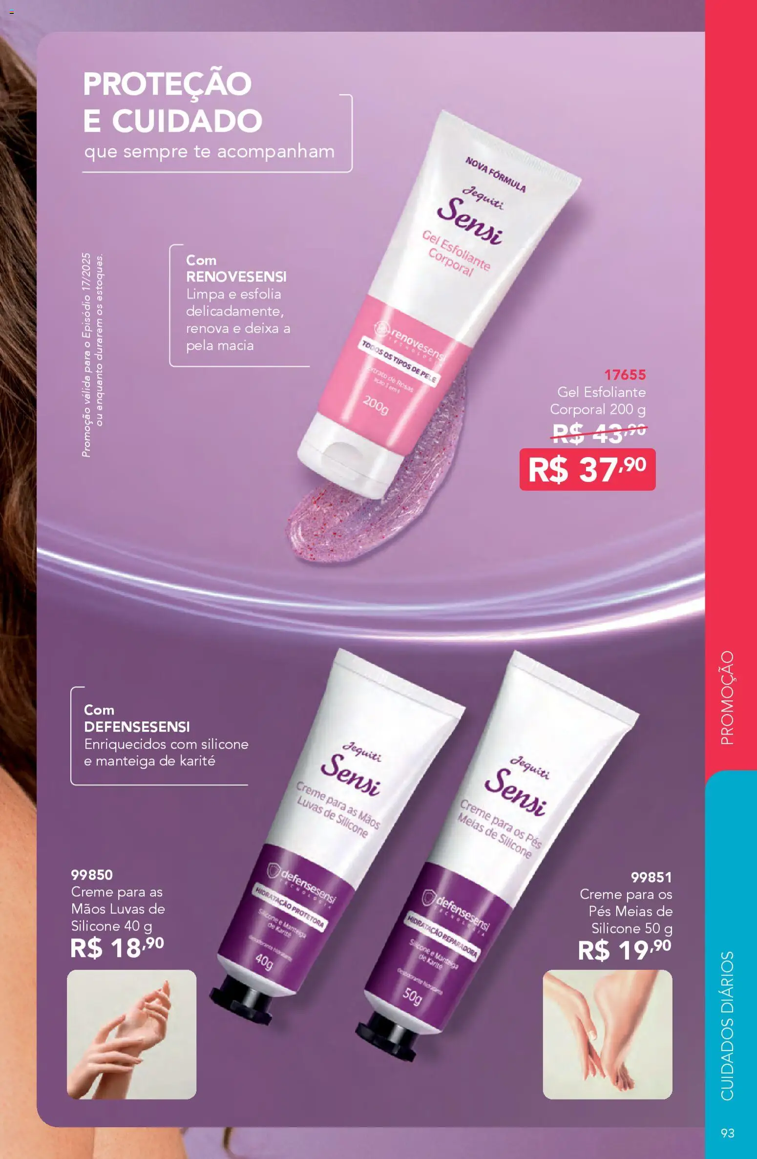 Jequiti Folheto - válido de 02.12.2025 | Página: 93 | Produtos: Manteiga, Creme, Meias, Luvas